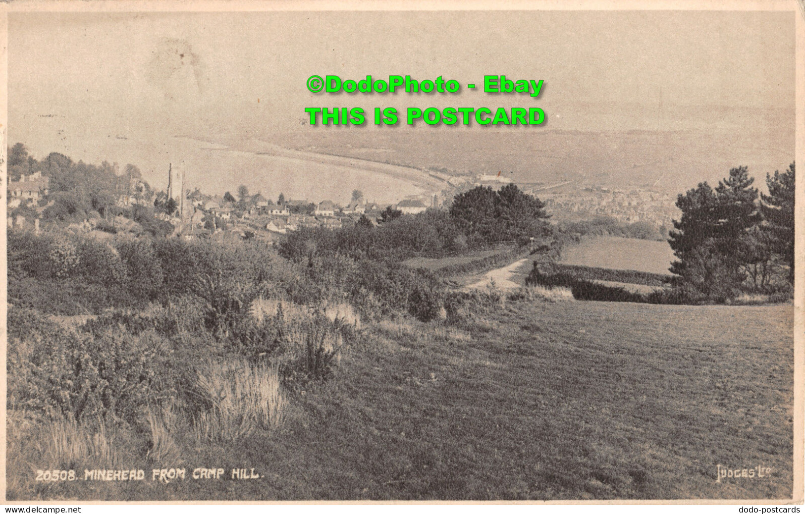 R412439 20508. Minehead From Camp Hill. Judges. 1952 - World