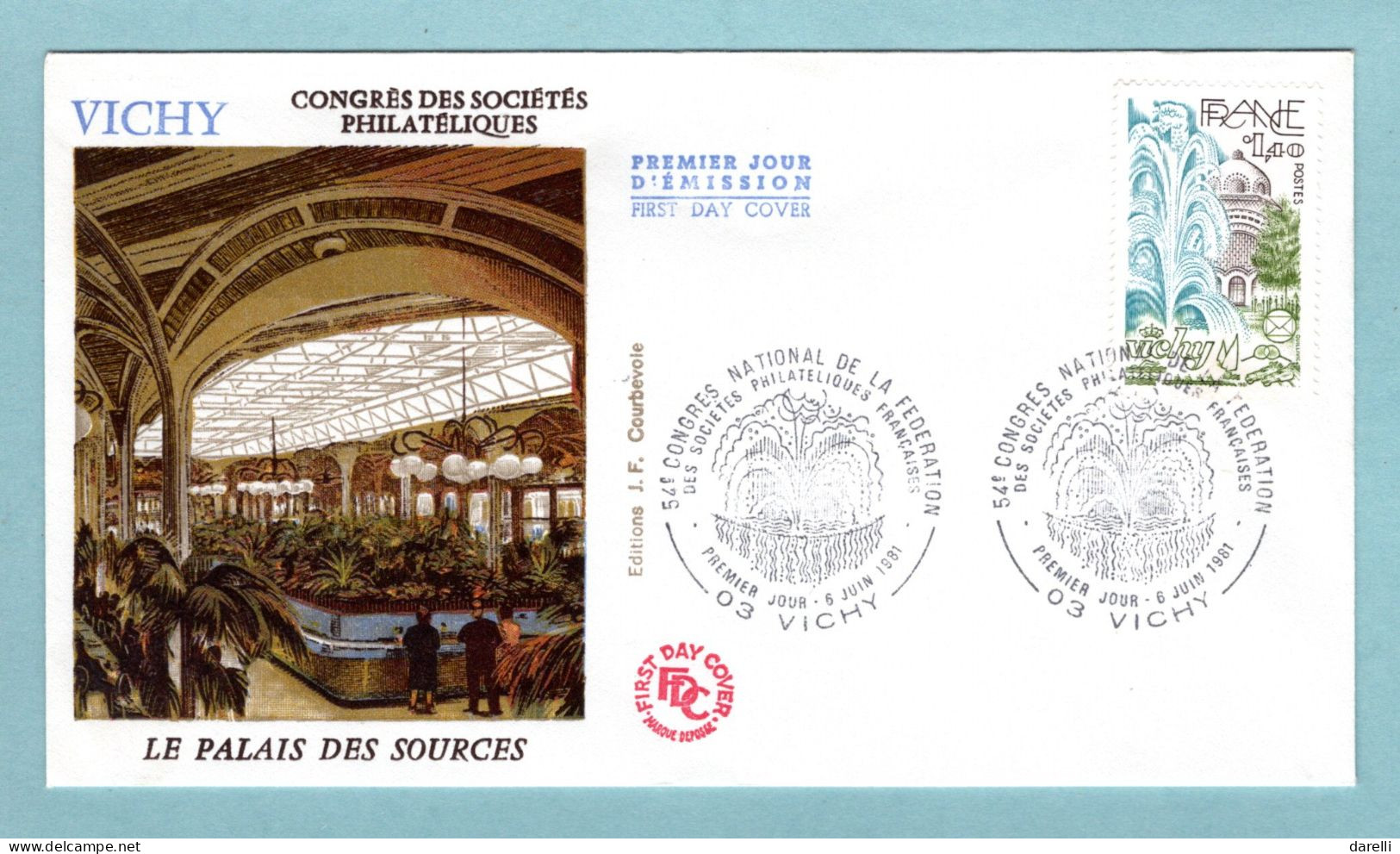 FDC France 1981 - Vichy - YT 2144 - 03 Vichy - 1980-1989