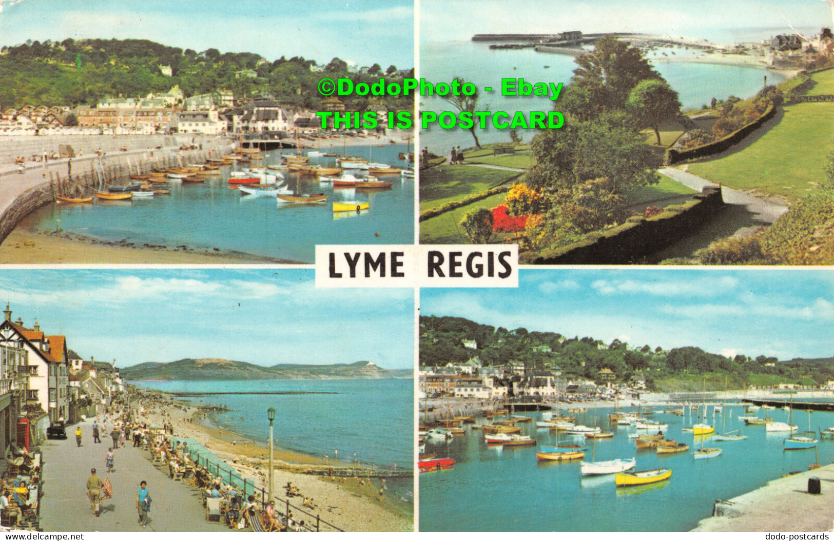 R413308 Lyme Regis. The Cobb. Marine Parade. Multi View. 1972 - World