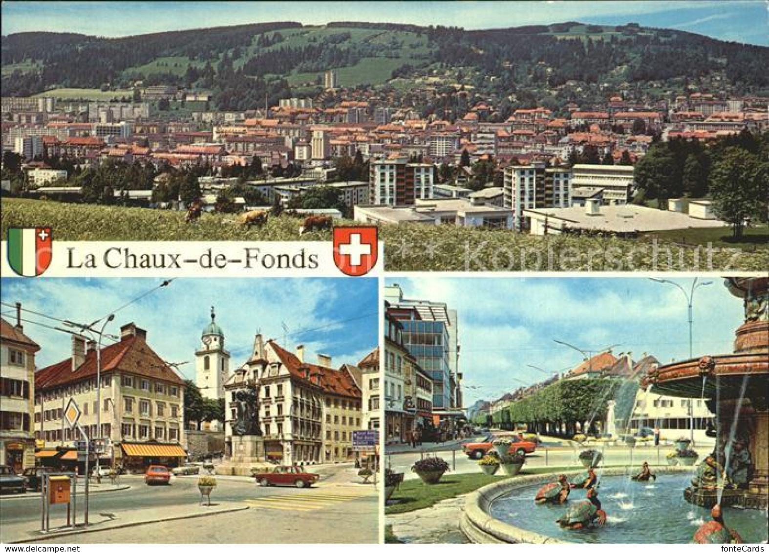 12107107 La Chaux-de-Fonds Gesamtansicht Brunnen La Chaux-de-Fonds - Other & Unclassified