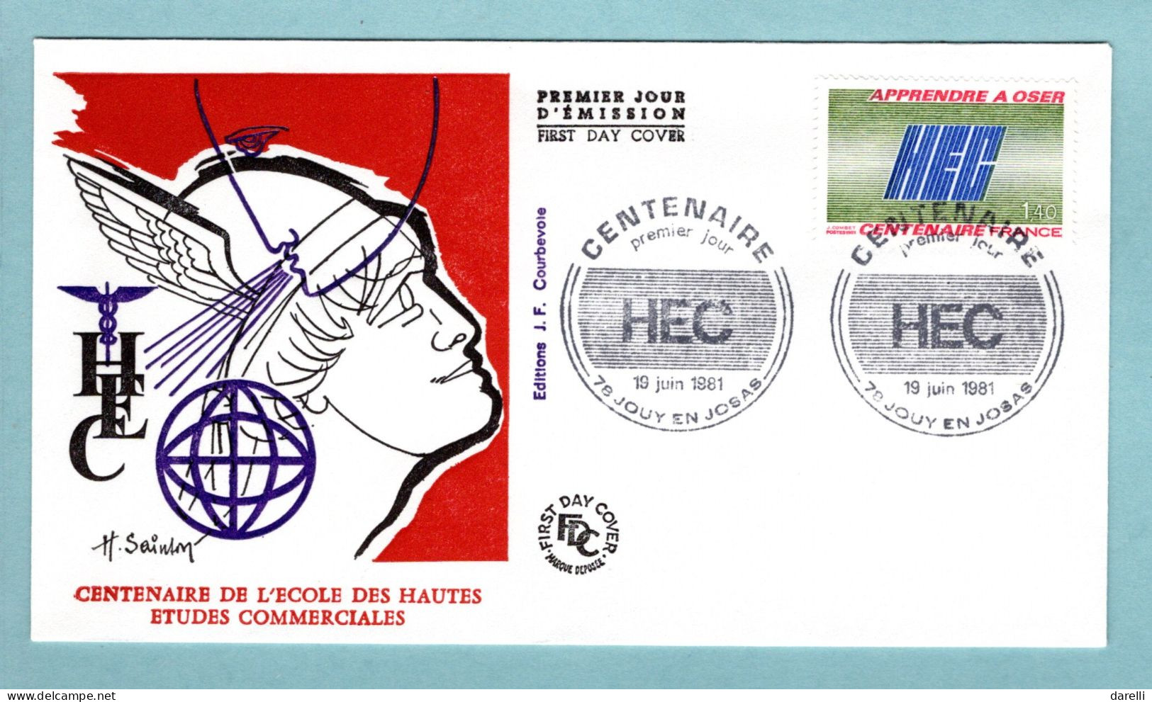 FDC France 1981 - HEC - Hautes études Commerciales - YT 2145 - 78 Jouy En Josas - 1980-1989