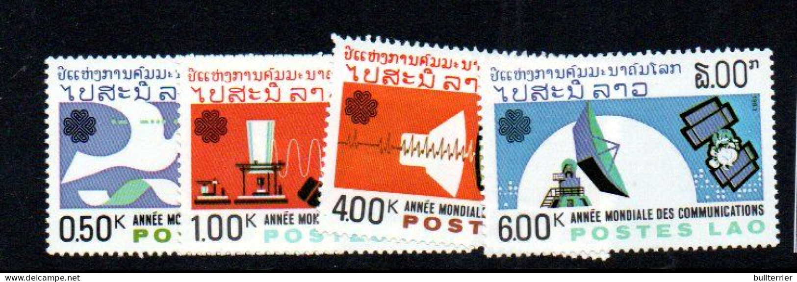 LAOS - 1983 - TELECOMMUNICATIONS SET OF 4  MINT NEVER HINGED - Laos