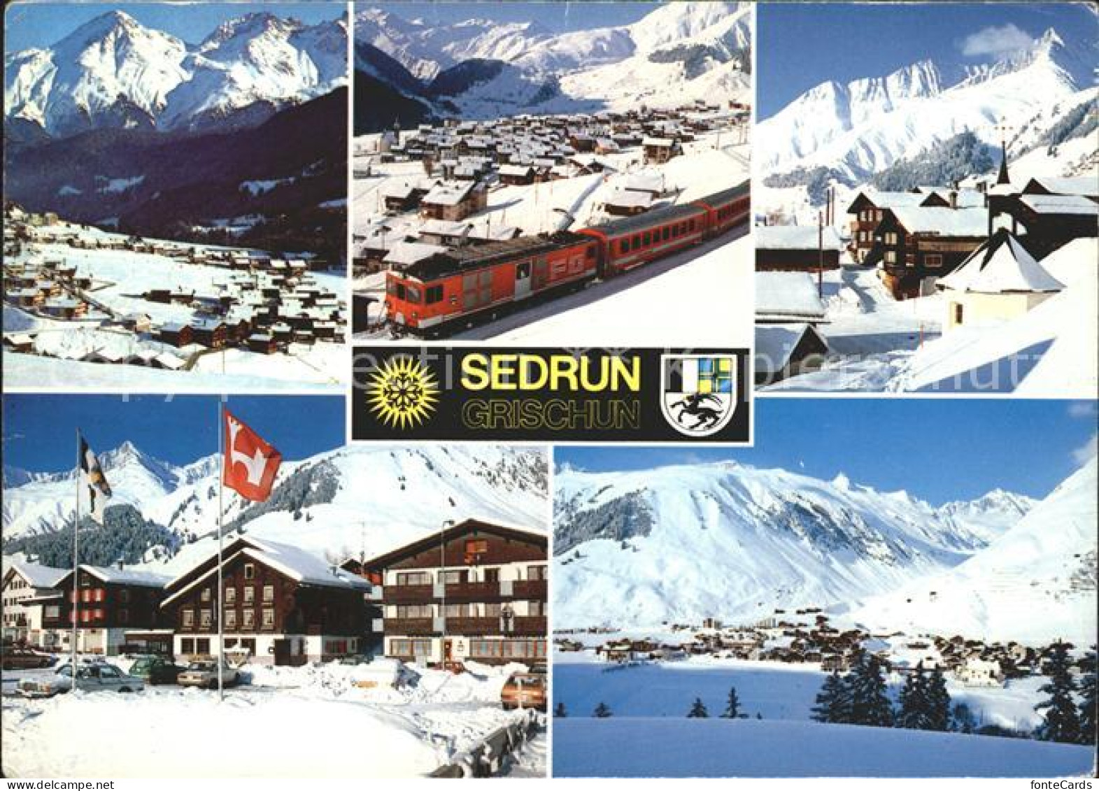 12071587 Sedrun Carmischolas Dorfpartie Rueras Skigebiet Milez Val Strem Sedrun - Other & Unclassified