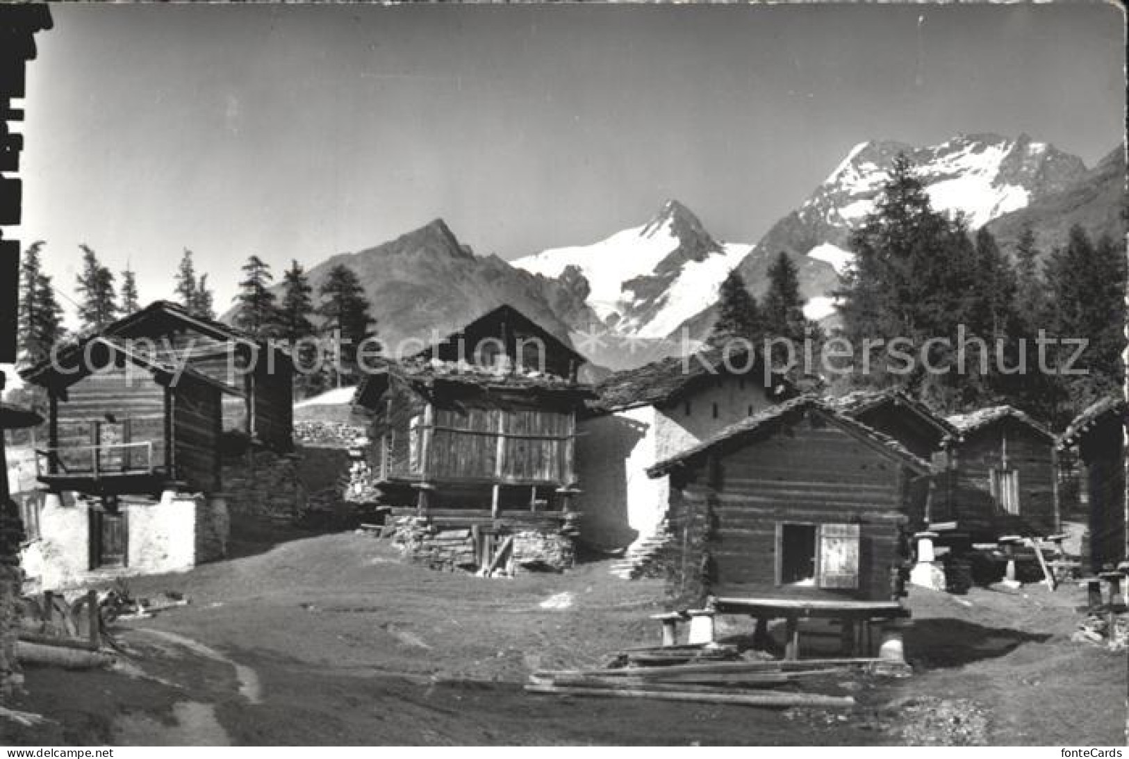 12069787 Saas-Fee Berghuetten Fletschhorn Und Lagginhorn Walliser Alpen Saas Fee - Autres & Non Classés