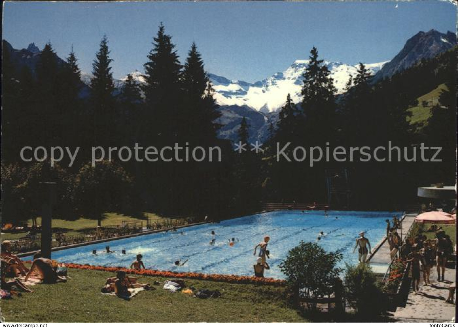 12065777 Adelboden Schwimmbad Mit Wildstrubel Und Fitzer Adelboden BE - Other & Unclassified