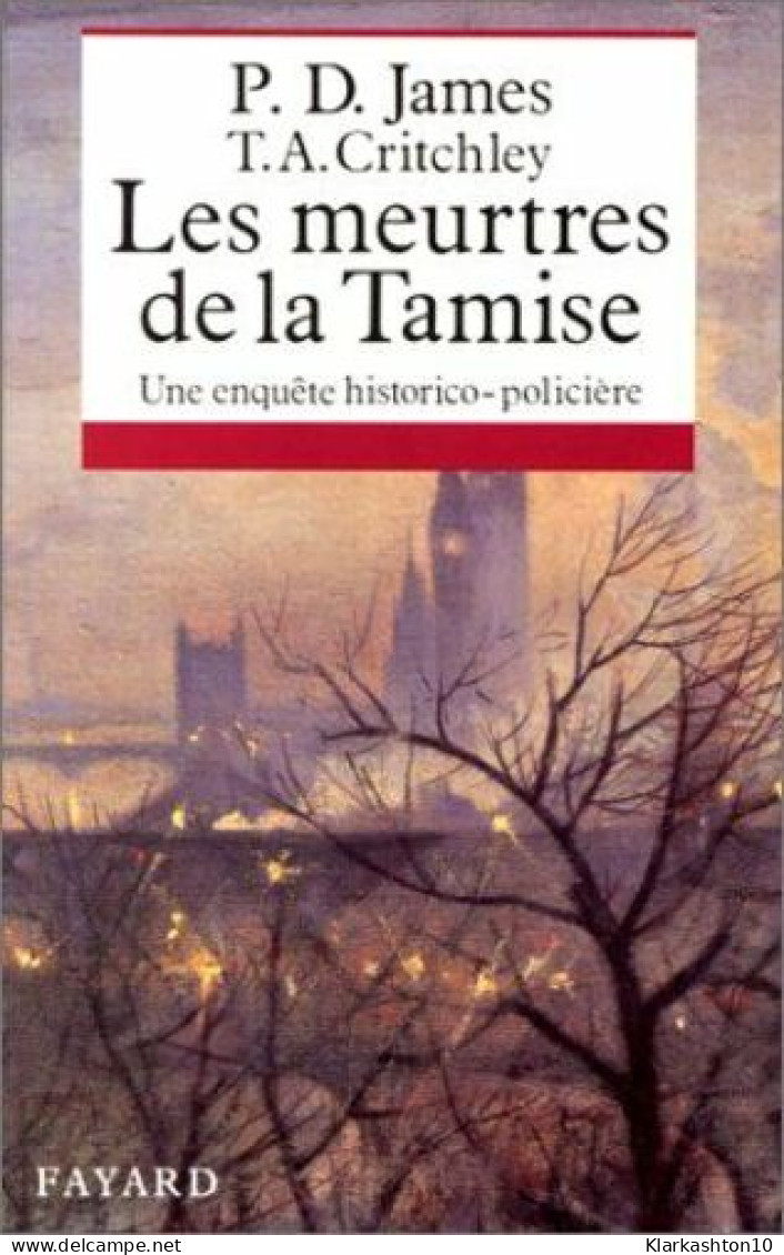 Les Meurtres De La Tamise - Andere & Zonder Classificatie