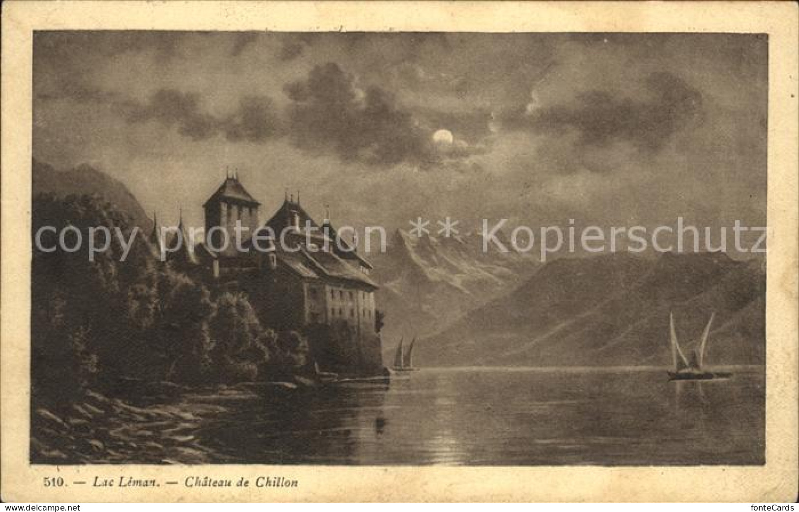 12063027 Lac Leman Genfersee Chateau De Chillon Genf - Otros & Sin Clasificación