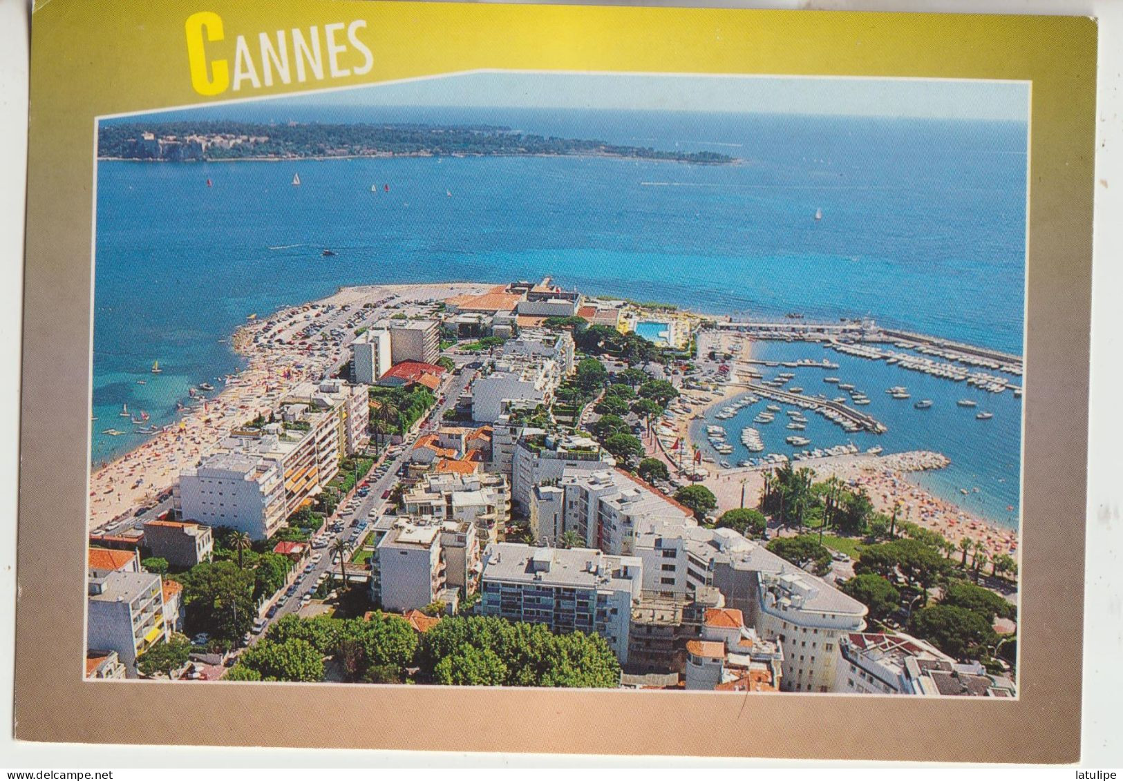 CANNES 06 Carte Circulée Timbrée  La Pointe Du Palm-Beach Et Les Iles De Lerins - Cannes