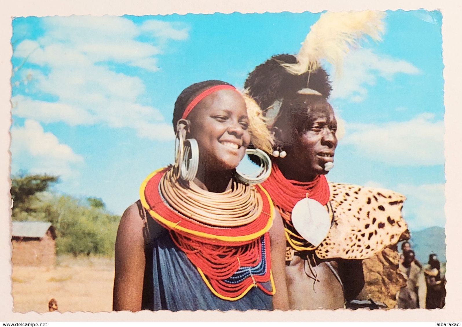 Kenya - Turkana Costume ,NUS ETHNIQUES Adultes ( Afrique Noire ) , Stamp Used Air Mail 1977 - Kenia