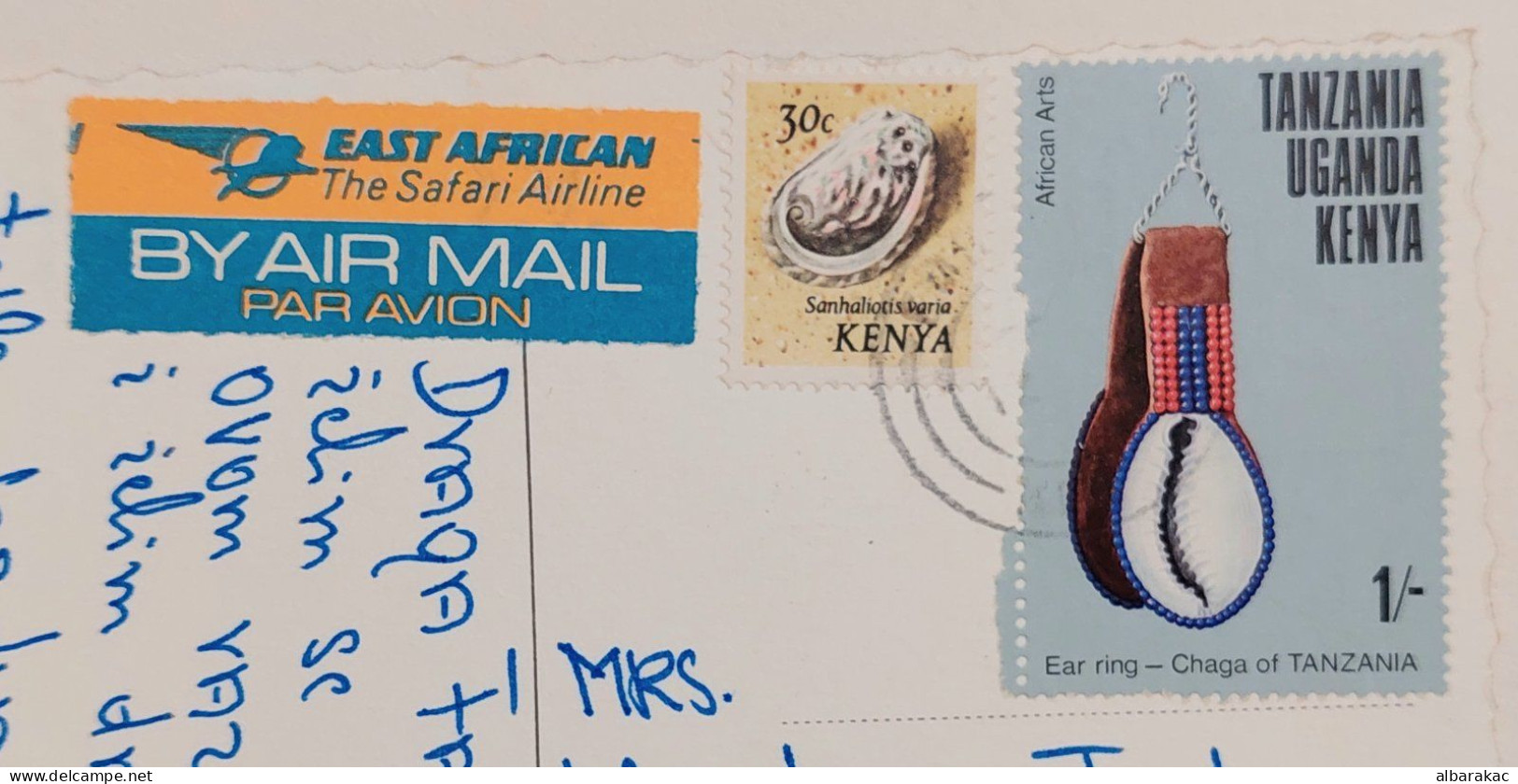 Kenya - Turkana Costume ,NUS ETHNIQUES Adultes ( Afrique Noire ) , Stamp Used Air Mail 1977 - Kenia