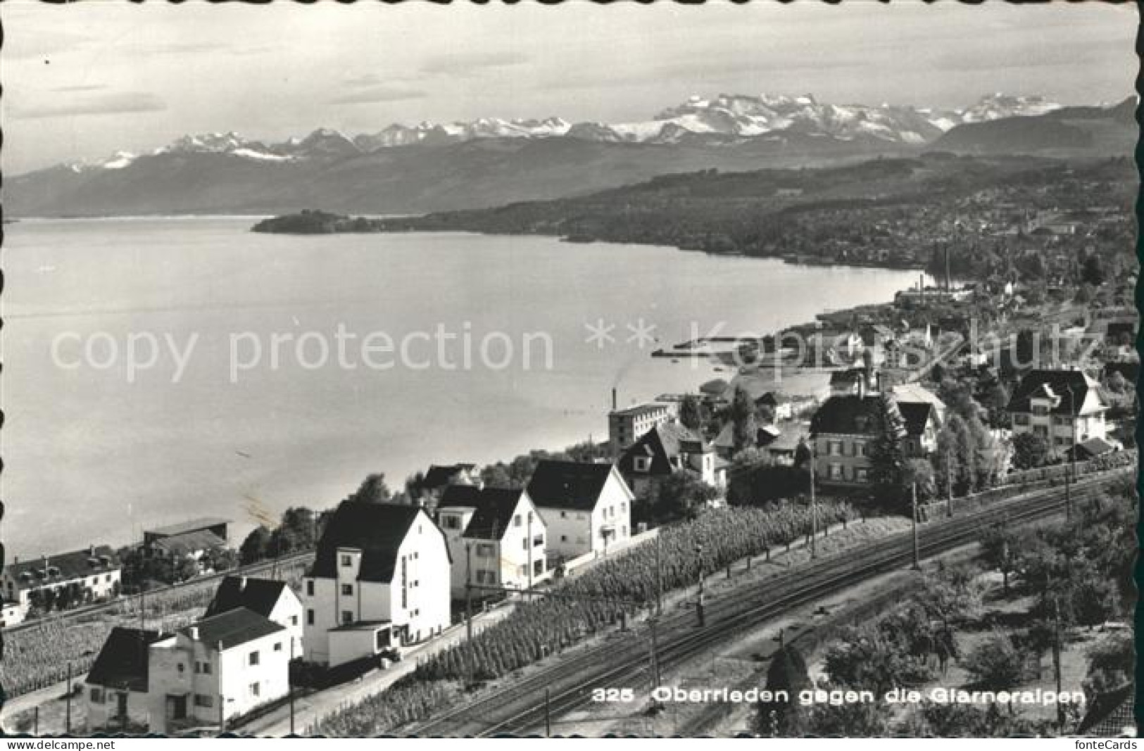 12060427 Oberrieden ZH Zuerichsee Panorama Blick Gegen Die Glarneralpen Oberried - Andere & Zonder Classificatie