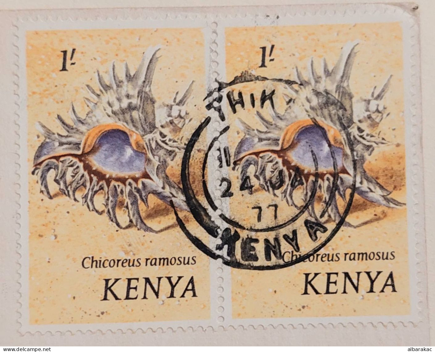 Kenya - Women Dance Costume ,NUS ETHNIQUES Adultes ( Afrique Noire ) , Stamp Used Air Mail 1977 - Kenia