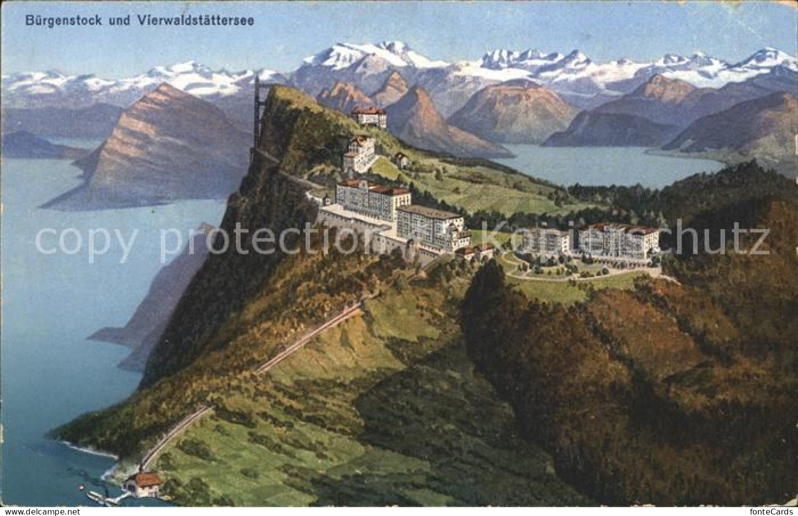 12057527 Buergenstock Mit Hotels Vierwaldstaettersee Alpen Buergenstock - Sonstige & Ohne Zuordnung