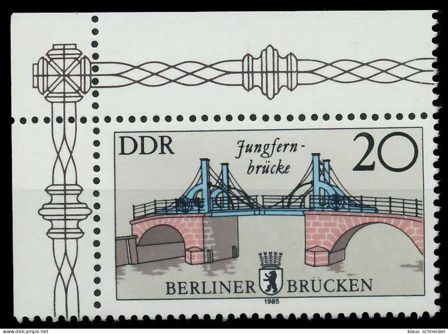 DDR 1985 Nr 2973II Postfrisch ECKE-OLI SBB008A - Ungebraucht