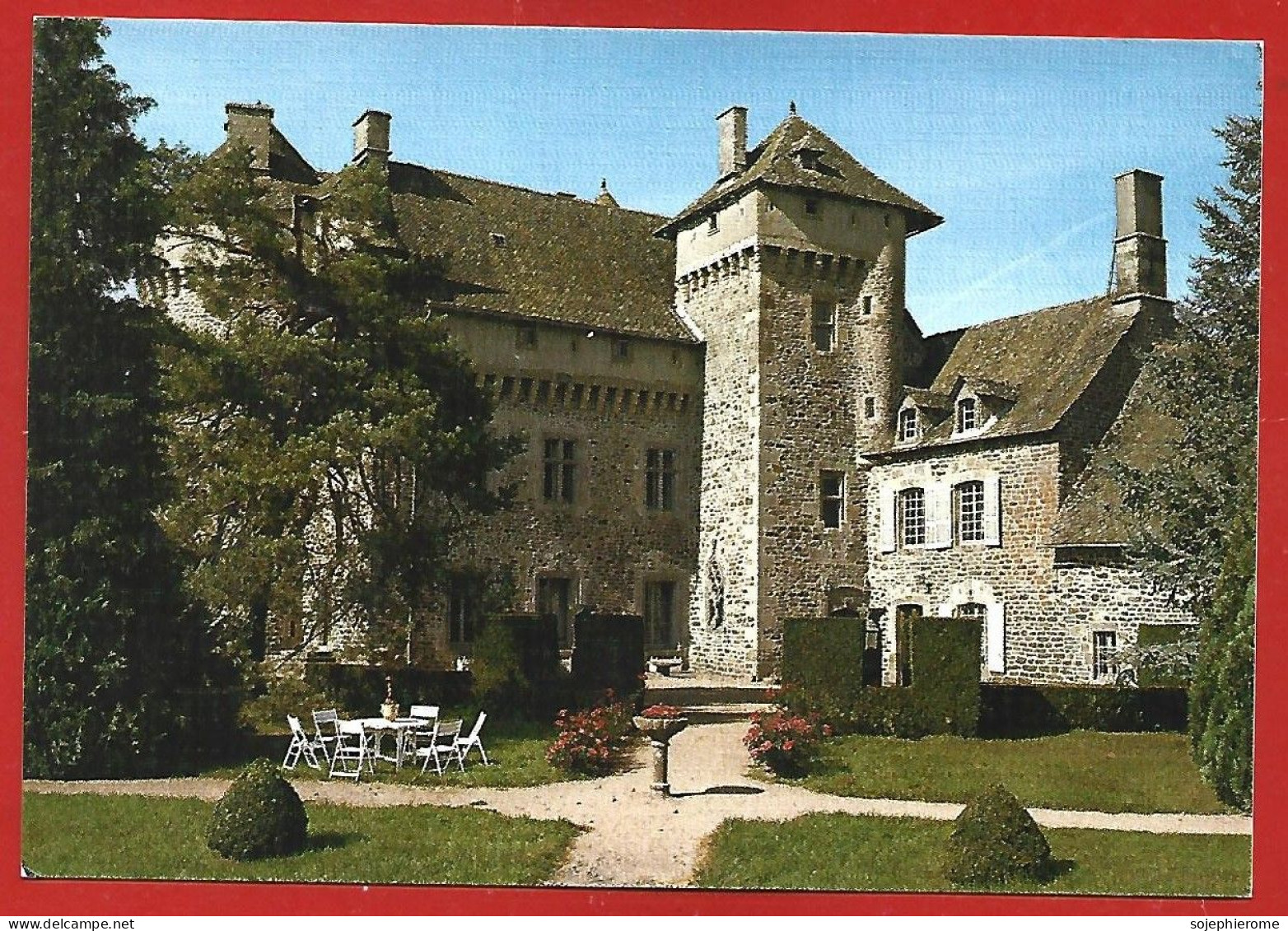Ally (15) Château De La Vigne XVe S. La Cour Intérieure 2scans éditions De Luxe - Otros & Sin Clasificación