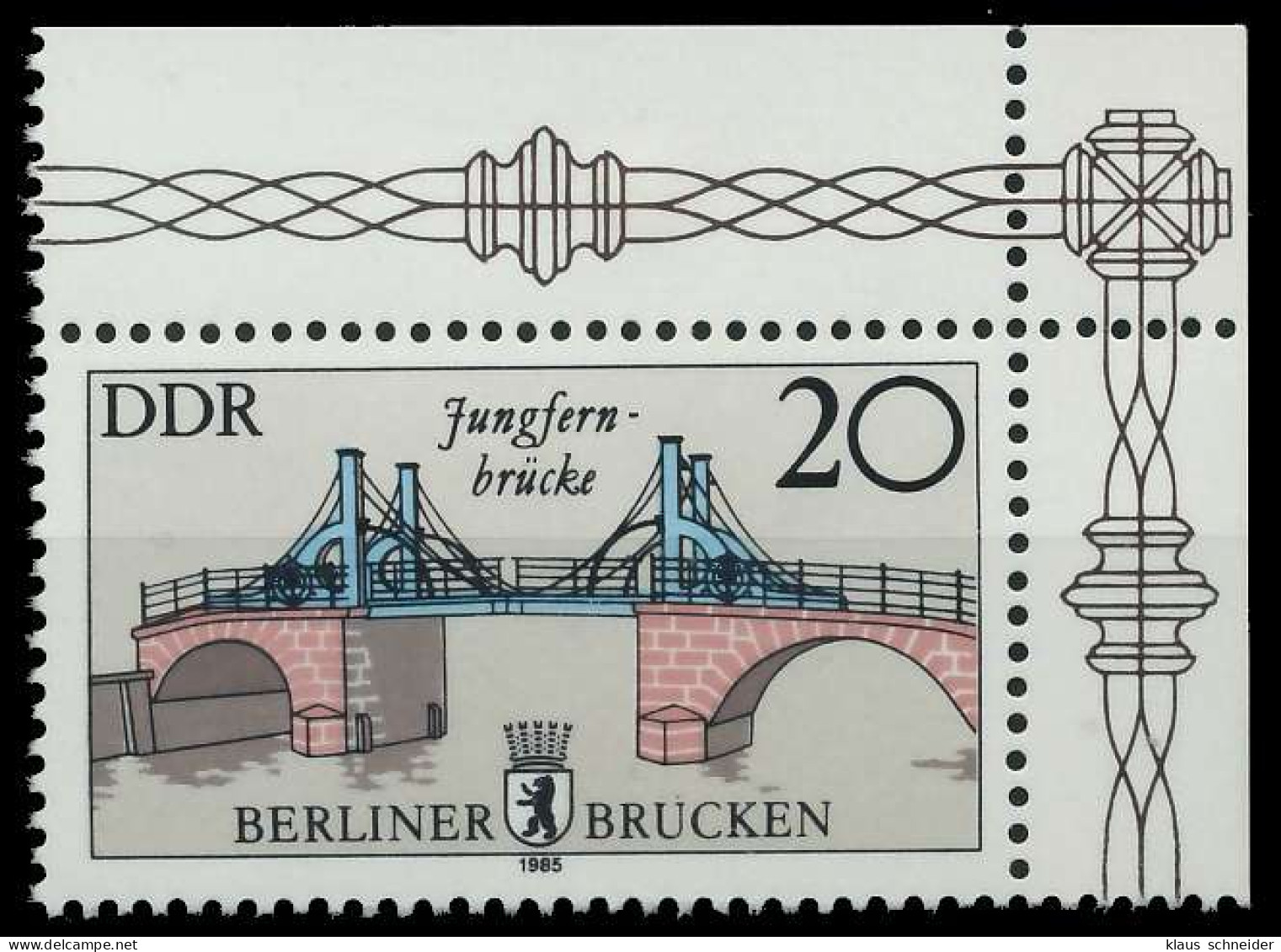 DDR 1985 Nr 2973II Postfrisch ECKE-ORE SBB008E - Ongebruikt