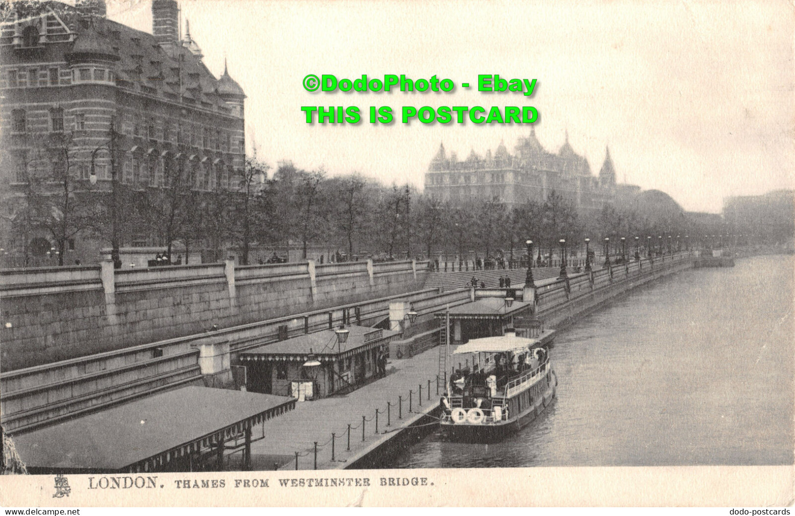 R412520 London. Thames From Westminster Bridge. Tuck. Town And City. Series 2001 - Altri & Non Classificati