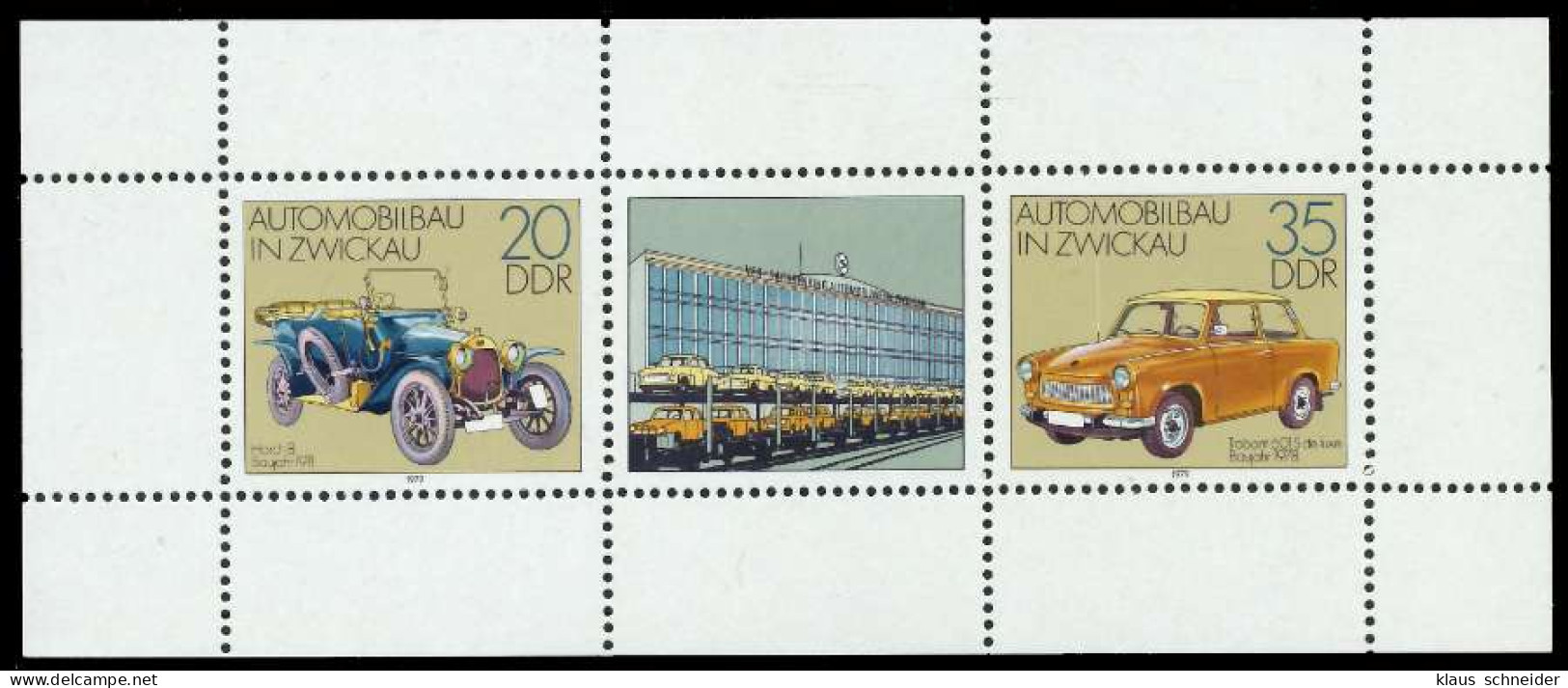 DDR BLOCK KLEINBOGEN Nr 2412-2413 Postfrisch KLEINBG X10DE9E - Andere & Zonder Classificatie