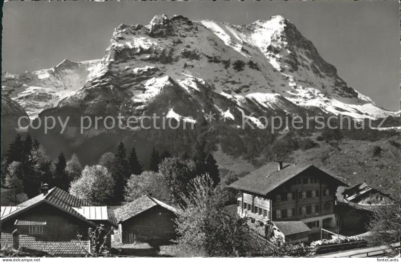 12056647 Grindelwald Naturfreundehaus Mit Eiger Und Fiescherwand Grindelwald - Other & Unclassified