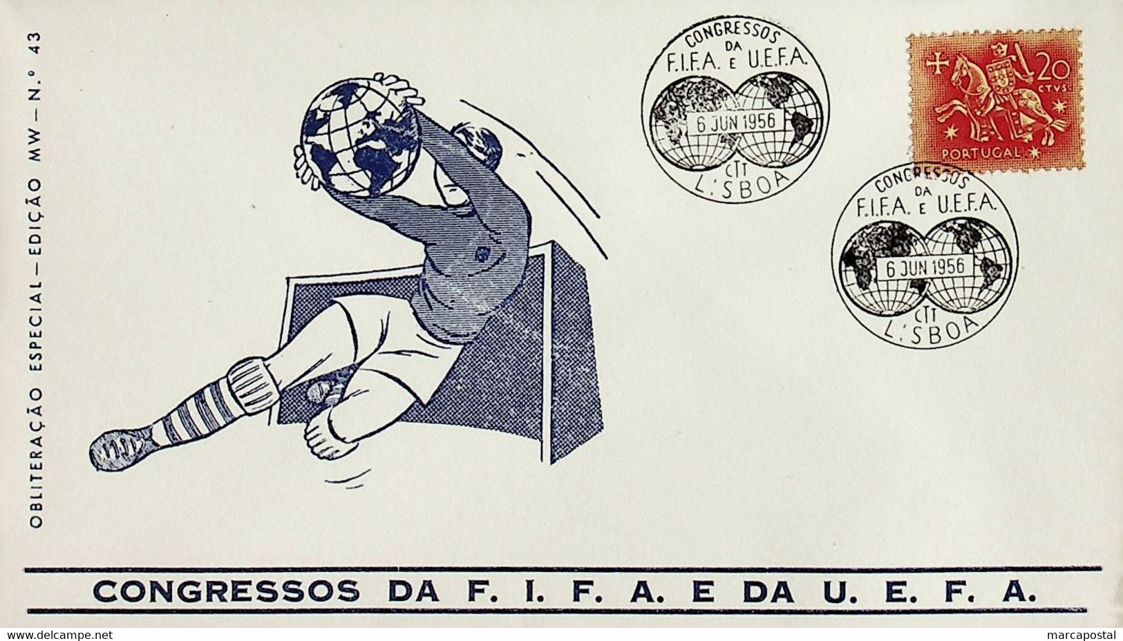 1956. Portugal. Congressos Da FIFA E Da UEFA - Other & Unclassified
