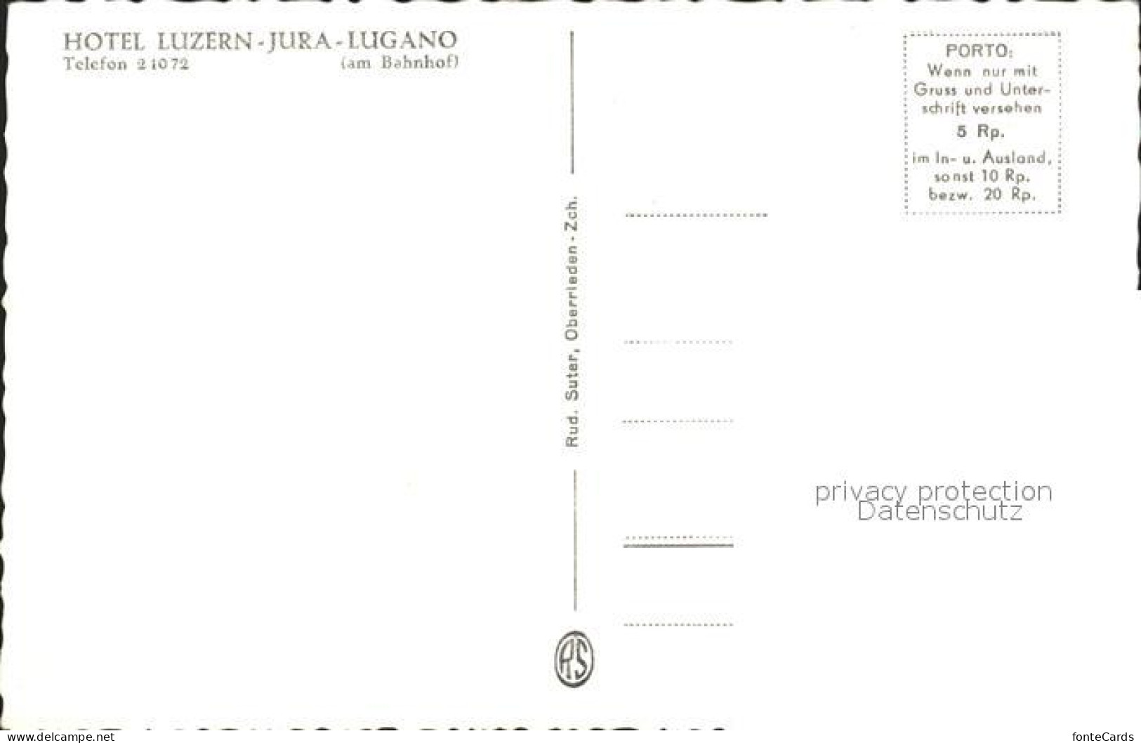 12056547 Lugano TI Hotel Luzern Jura Lugano TI - Other & Unclassified