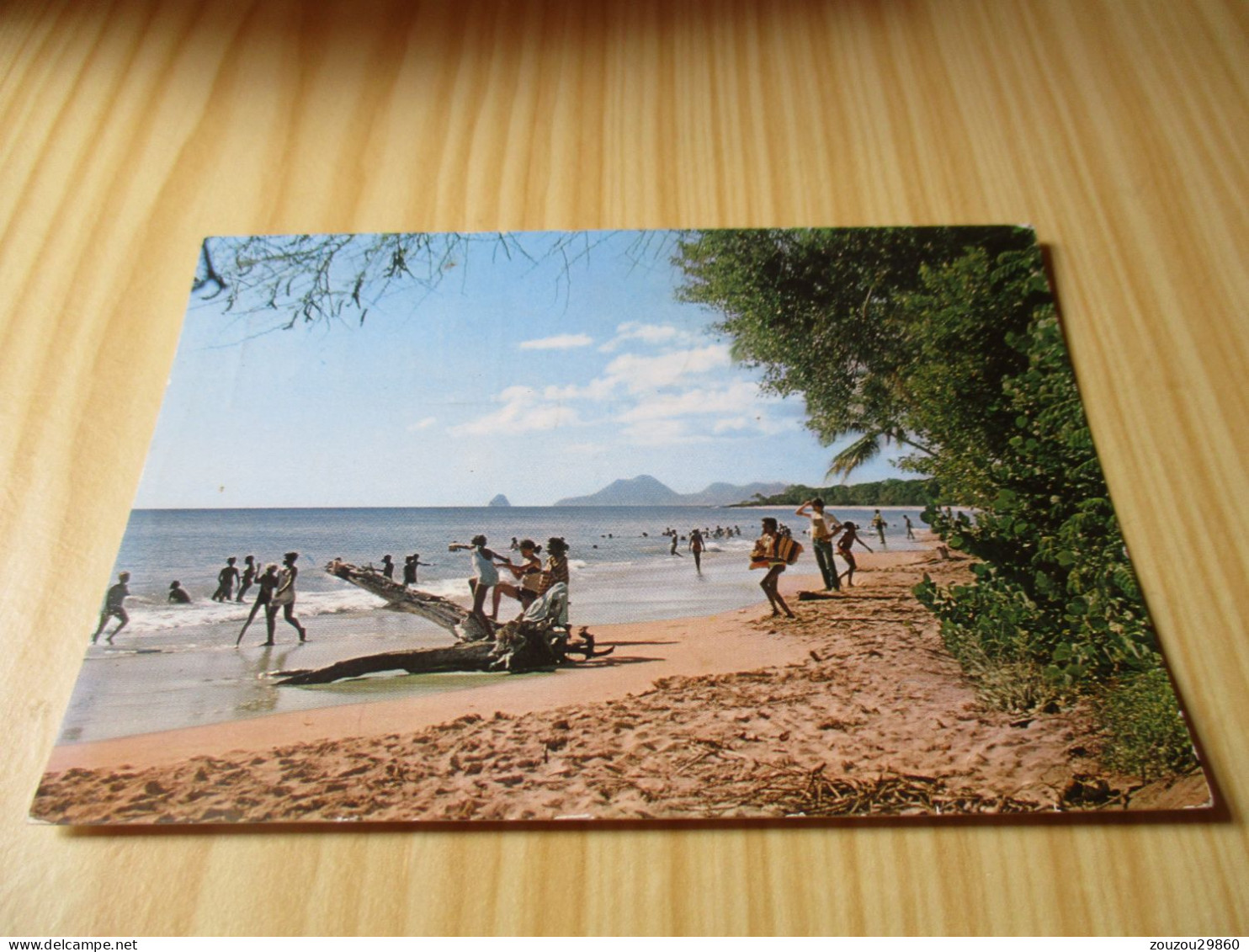 Sainte-Anne (Martinique).L'heure Du Bain à La Plage Des Salines - Carte Animée. - Sonstige & Ohne Zuordnung