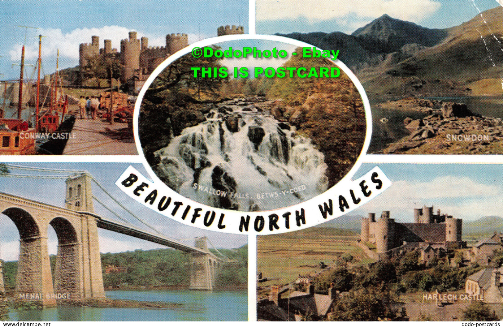 R412539 Beautiful North Wales. Conway Castle. Snowdon. J. Salmon. Cameracolour. - Monde