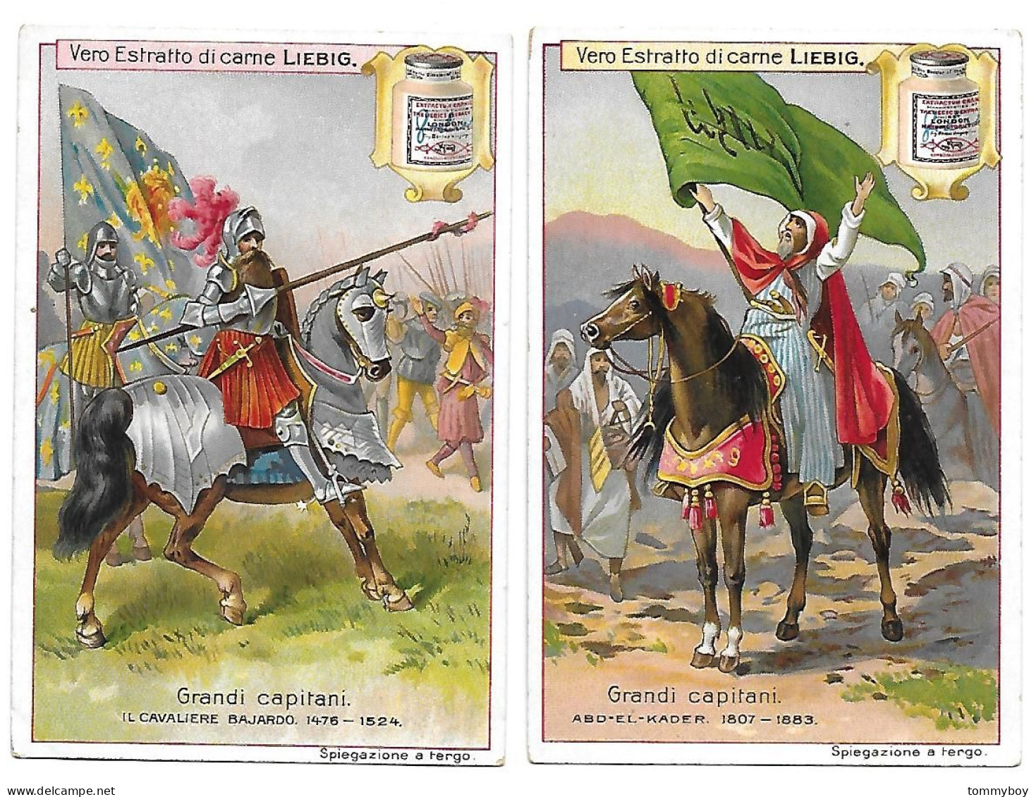 S 693, Liebig 6 Cards, Grandi Capitani (ITALIAN) (ref B17) - Liebig