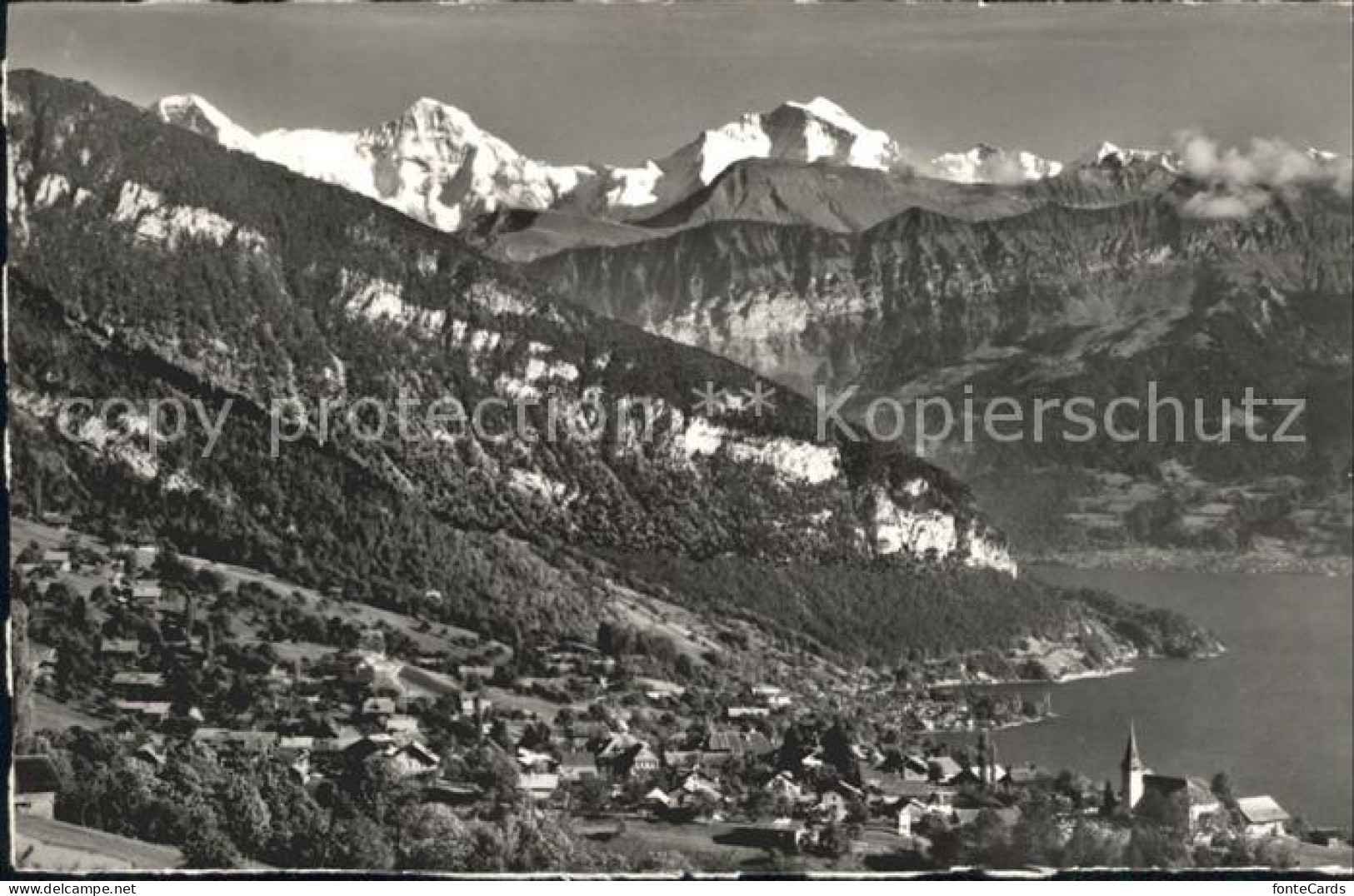 12050547 Sigriswil Am Thunersee Mit Eiger Moench Jungfrau  Sigriswil - Other & Unclassified