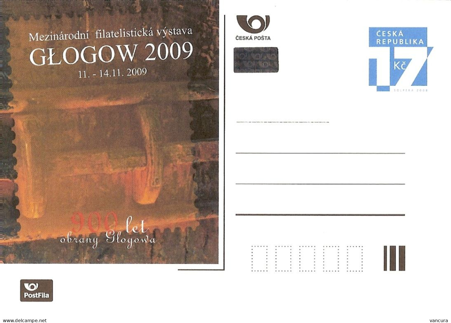 CDV A 171 Czech Republic Glogow Poland 2009 - Postcards