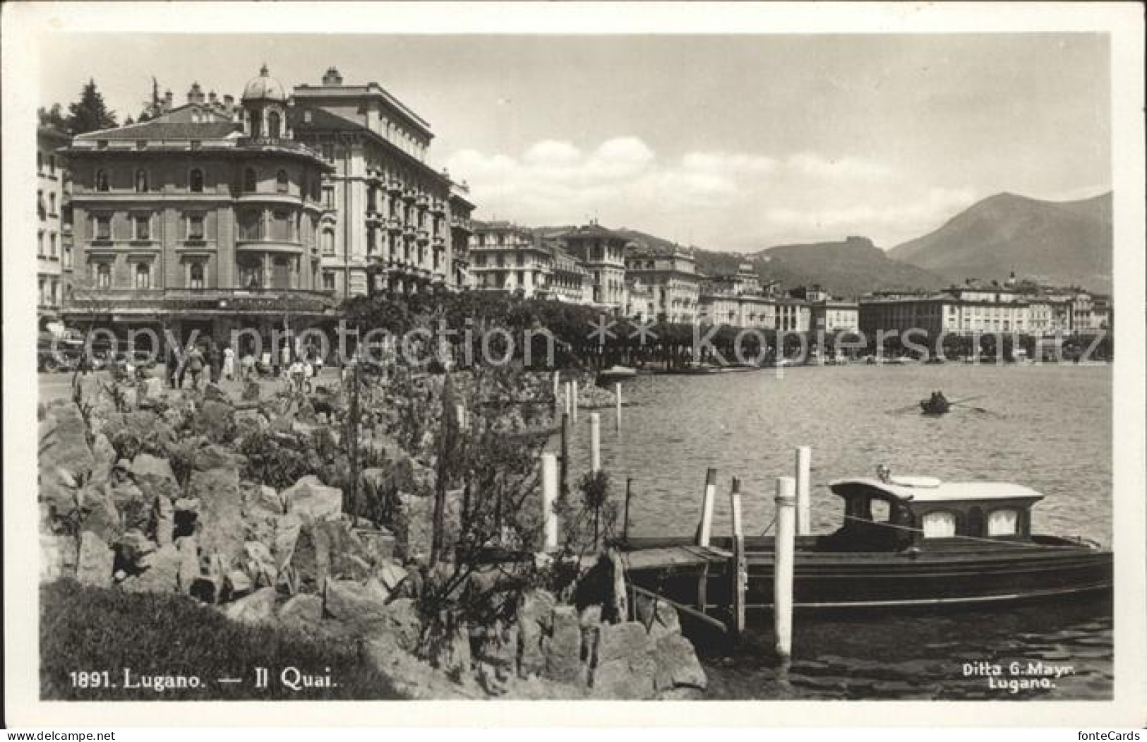12048697 Lugano TI Quai Lago Di Lugano Luganersee Lugano - Other & Unclassified