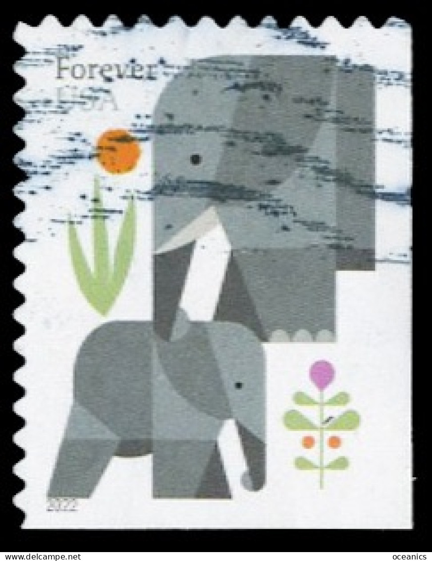 Etats-Unis / United States (Scott No.5714 - Elephant) (o) Position-6 - Used Stamps