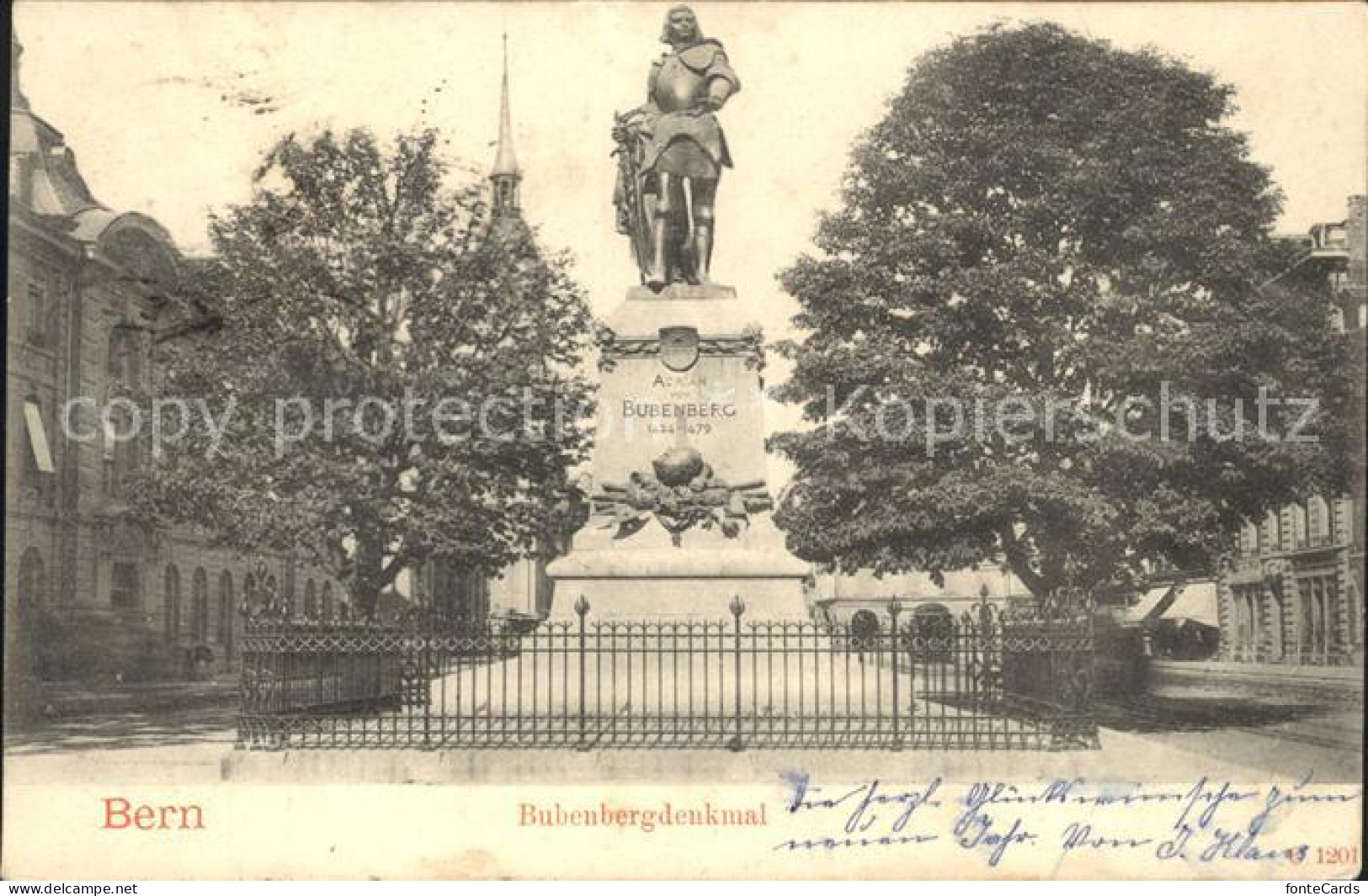 12048517 Bern BE Bubenbergdenkmal Bern - Autres & Non Classés