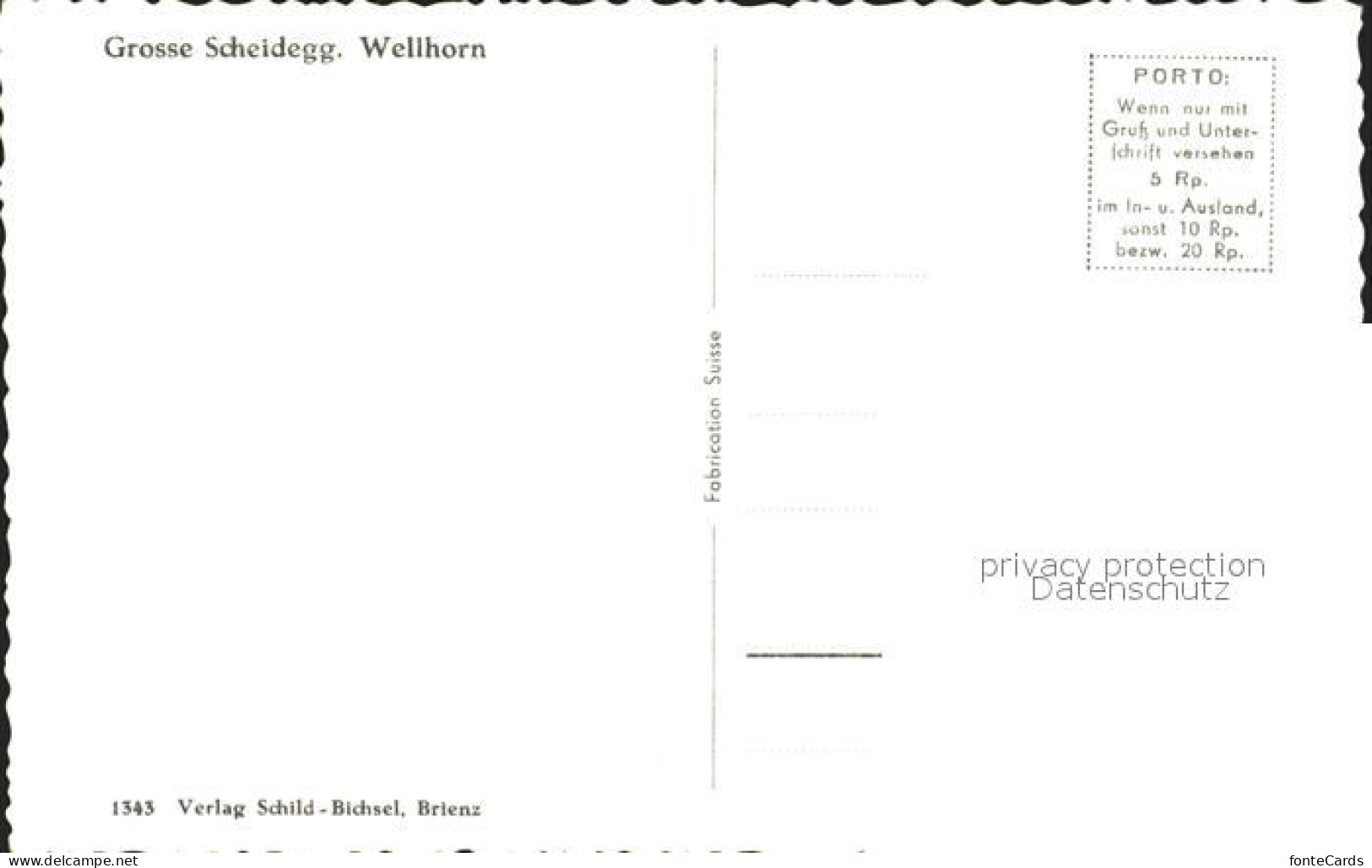 12047337 Grosse Scheidegg Mit Wellhorn Grosse Scheidegg - Andere & Zonder Classificatie