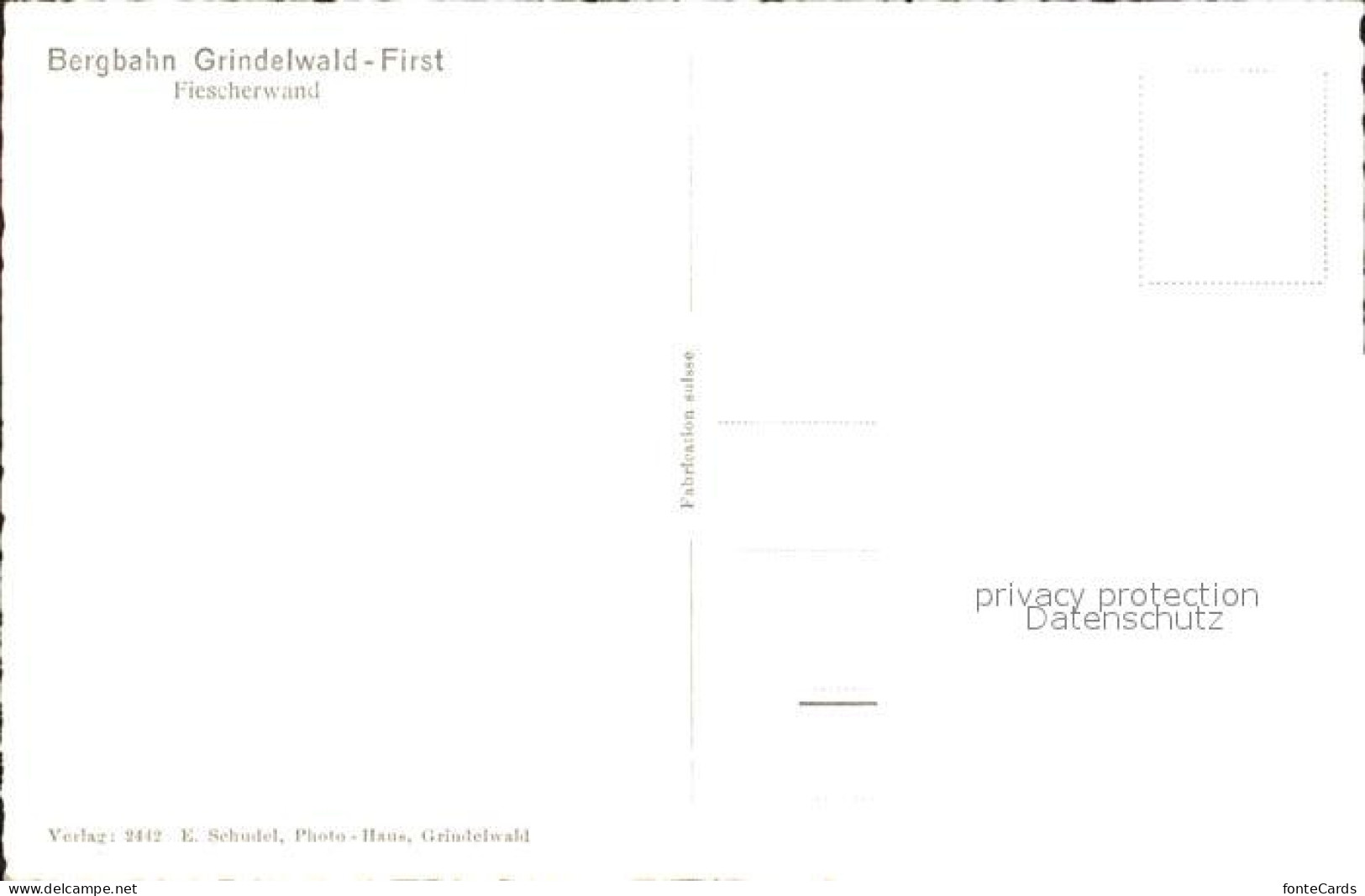 12047297 Grindelwald Sessellift Zum First Fiescherwand Grindelwald - Autres & Non Classés