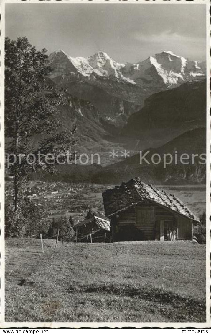 12047257 Beatenberg Mit Interlaken Eiger Moench Jungfrau Beatenberg - Sonstige & Ohne Zuordnung