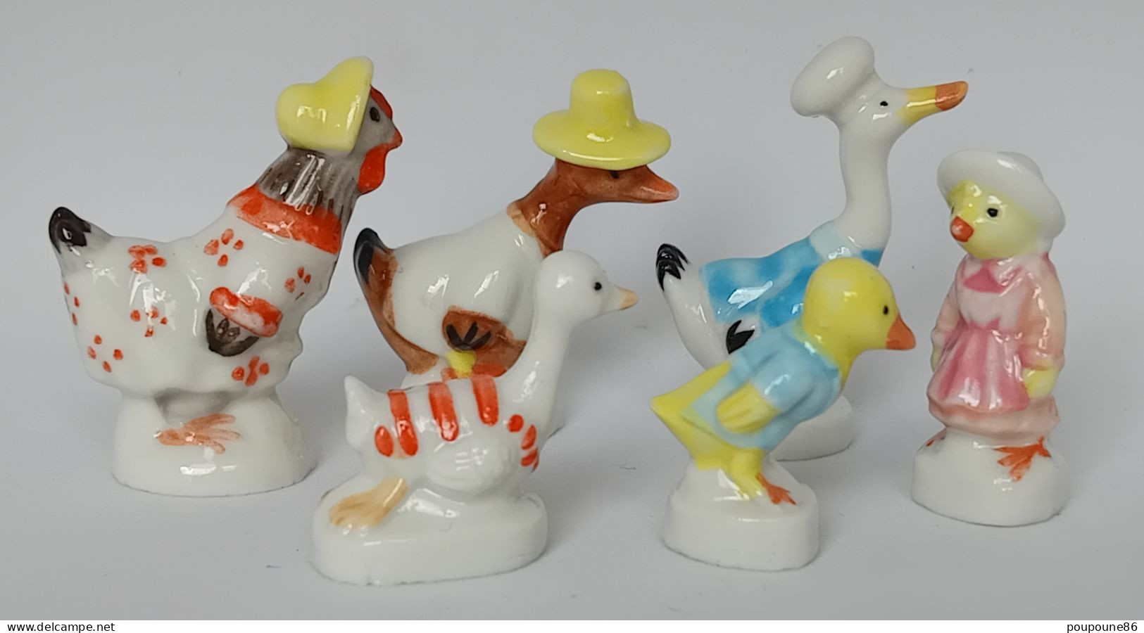 FEVE - FEVES -  "PAQUES 2 - 1993"   -  LOT DE 6 FEVES DIFFERENTES - Animaux