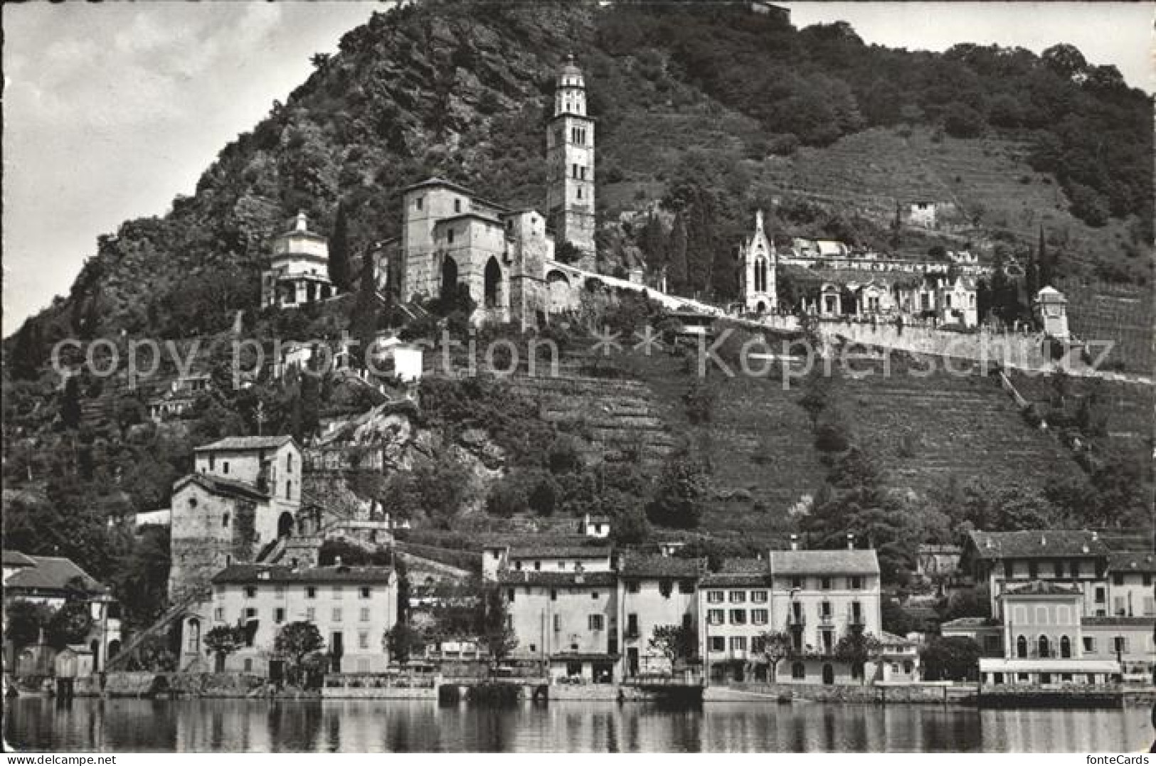 12045957 Morcote TI Ansicht Vom Luganersee Aus Lago Di Lugano Morcote - Altri & Non Classificati