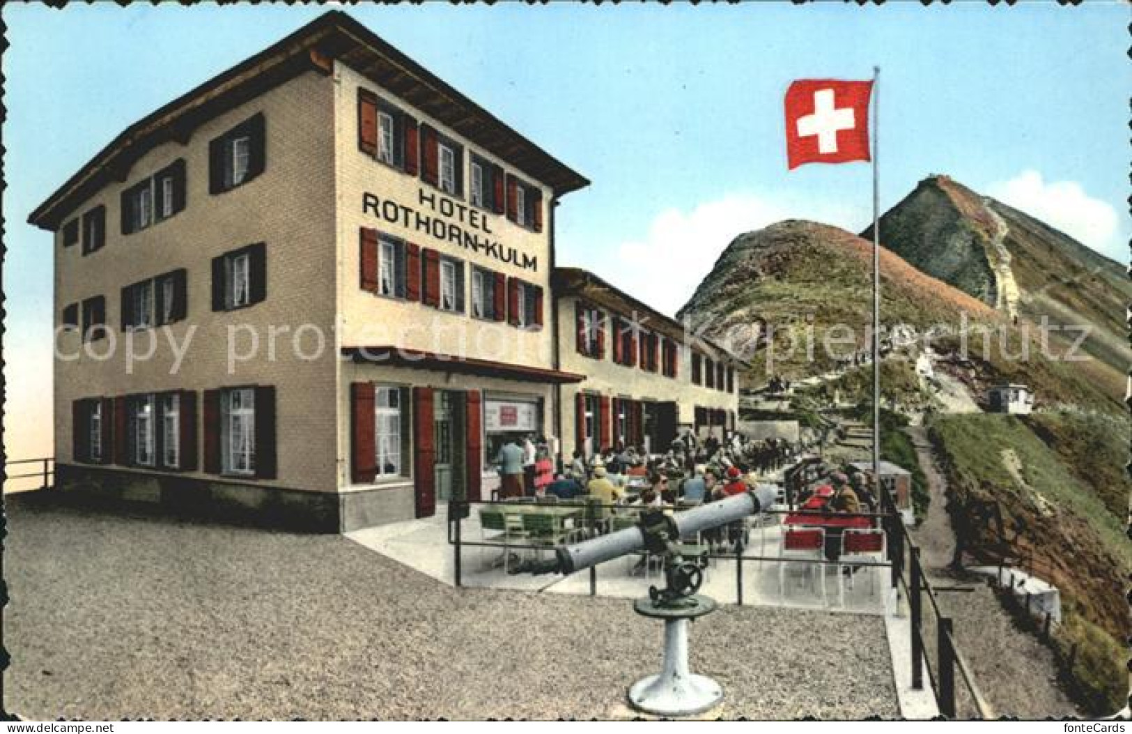 12045867 Brienzer Rothorn BE Hotel Restaurant Rothornkulm Mit Gipfel Brienzer Ro - Andere & Zonder Classificatie