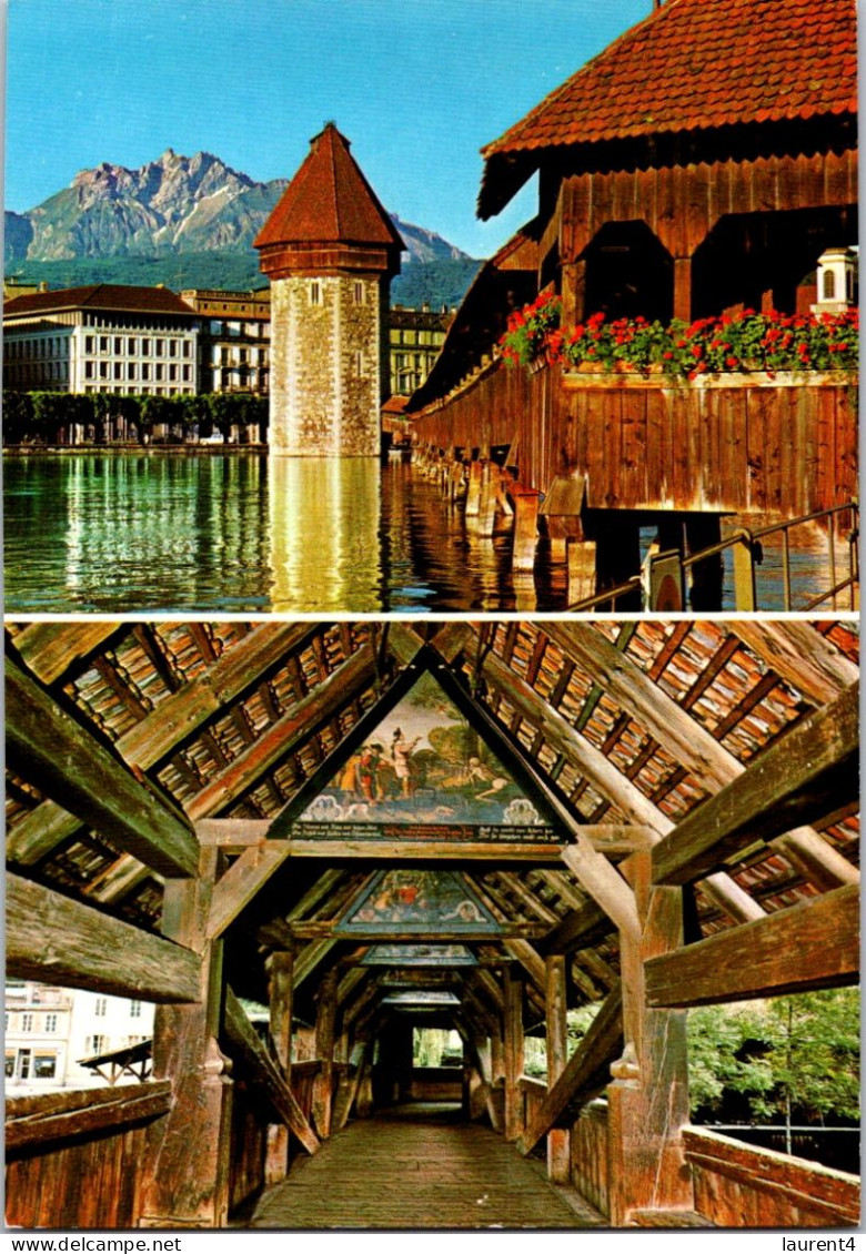 15-5-2024 (5 Z 12) Switzerland - Luzern (covered Bridge) - Bruggen