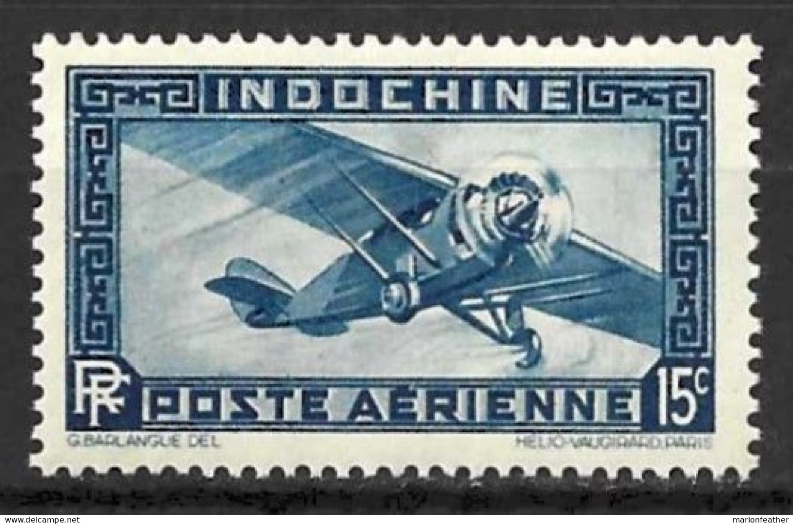 INDO-CHINA.....£ 1933.."......15c......AIR....MNH....... - Nuovi