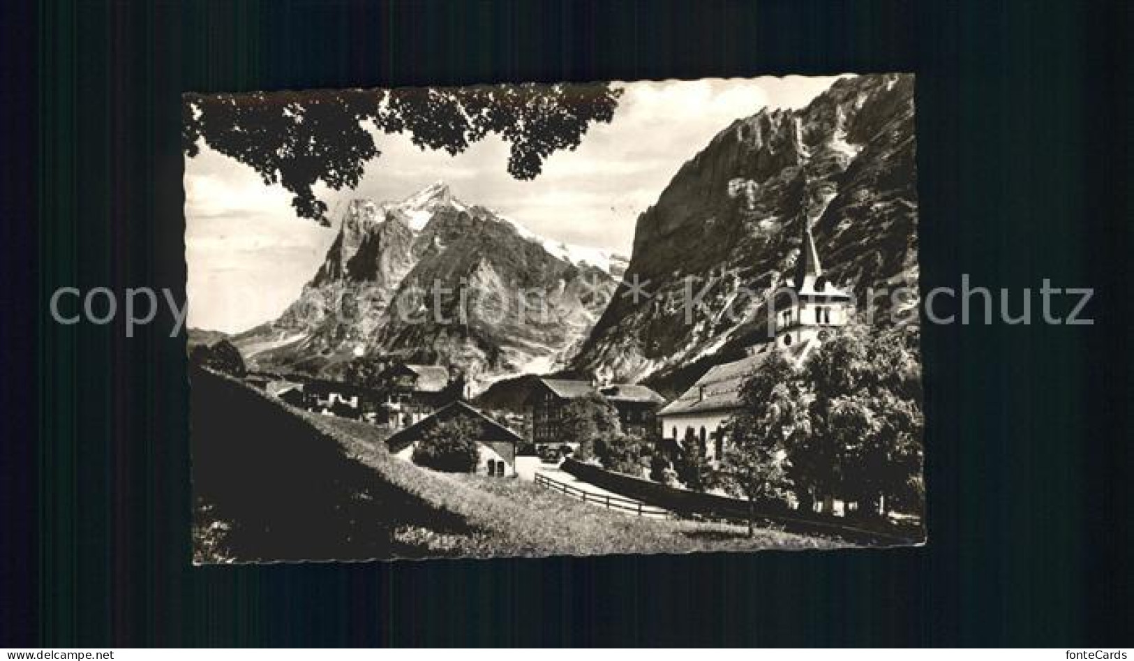 12044247 Grindelwald Mit Wetterhorn Grindelwald - Autres & Non Classés