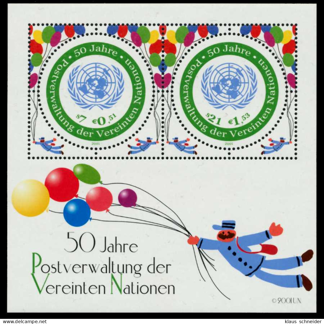 UNO WIEN Block 15 Postfrisch SBD773A - Altri & Non Classificati