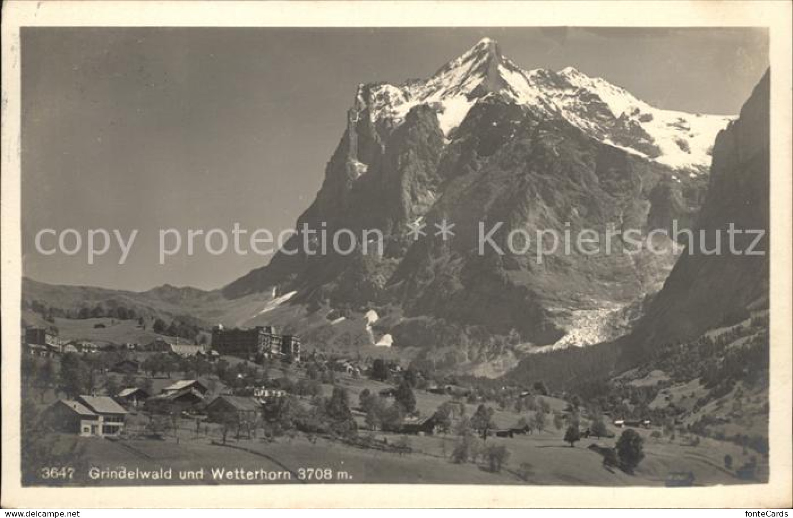 12044217 Grindelwald Mit Wetterhorn Grindelwald - Autres & Non Classés