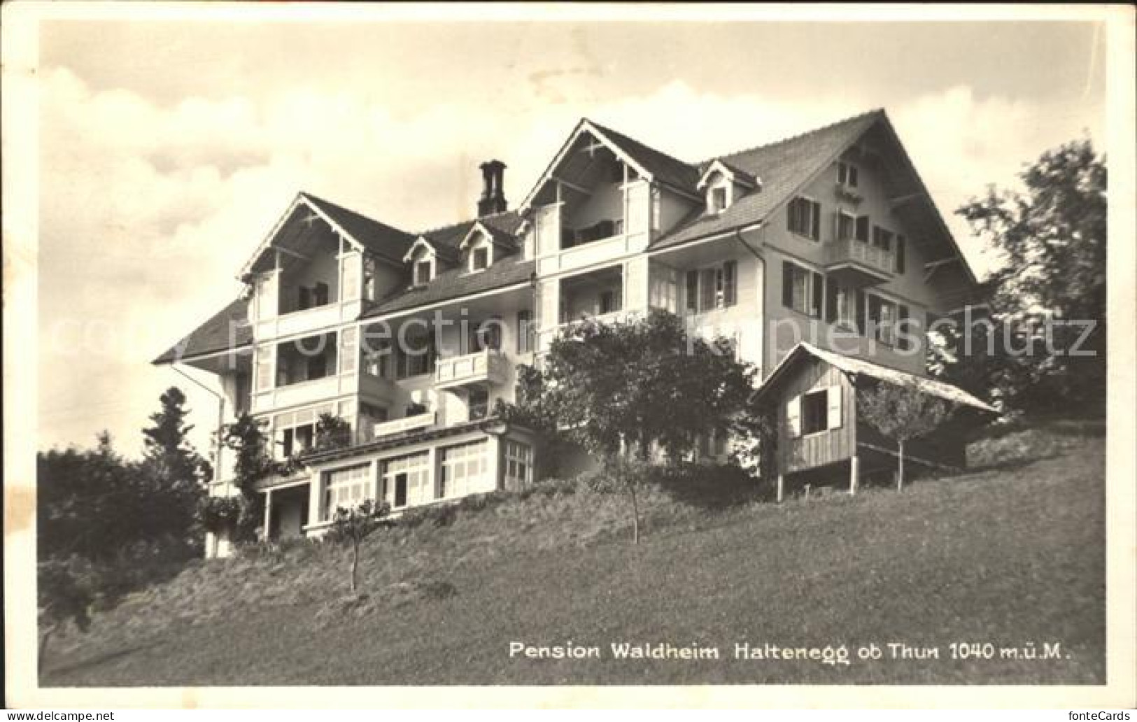 12044197 Thun BE Hotel Pension Waldheim Haltenegg Thun - Sonstige & Ohne Zuordnung