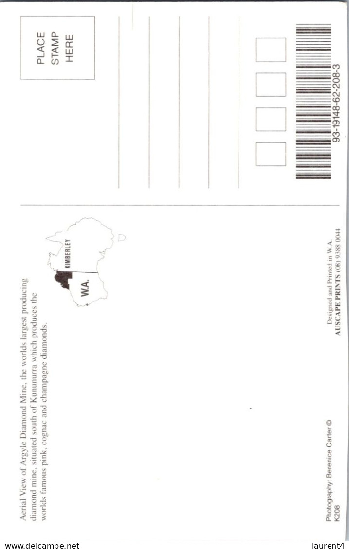 15-5-2024 (5 Z 12) Australia - WA - Aerial View Of Diamon Mine In Argyle - Otros & Sin Clasificación