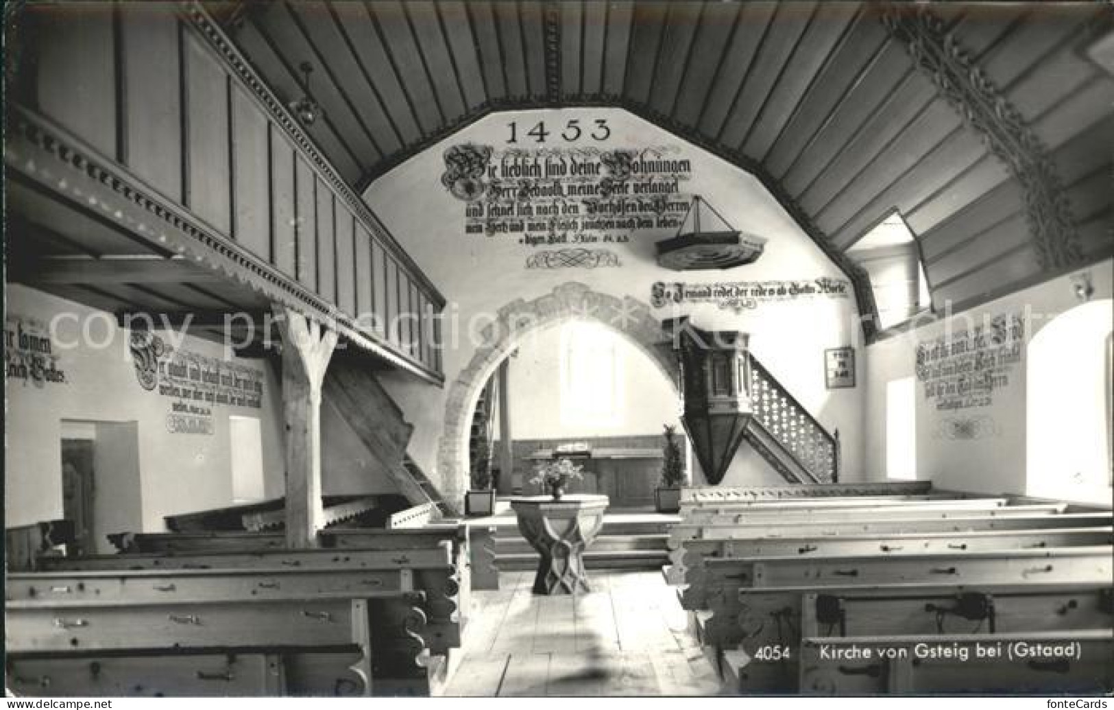 12044107 Gsteig Kirche Innen Gsteig B. Gstaad - Sonstige & Ohne Zuordnung