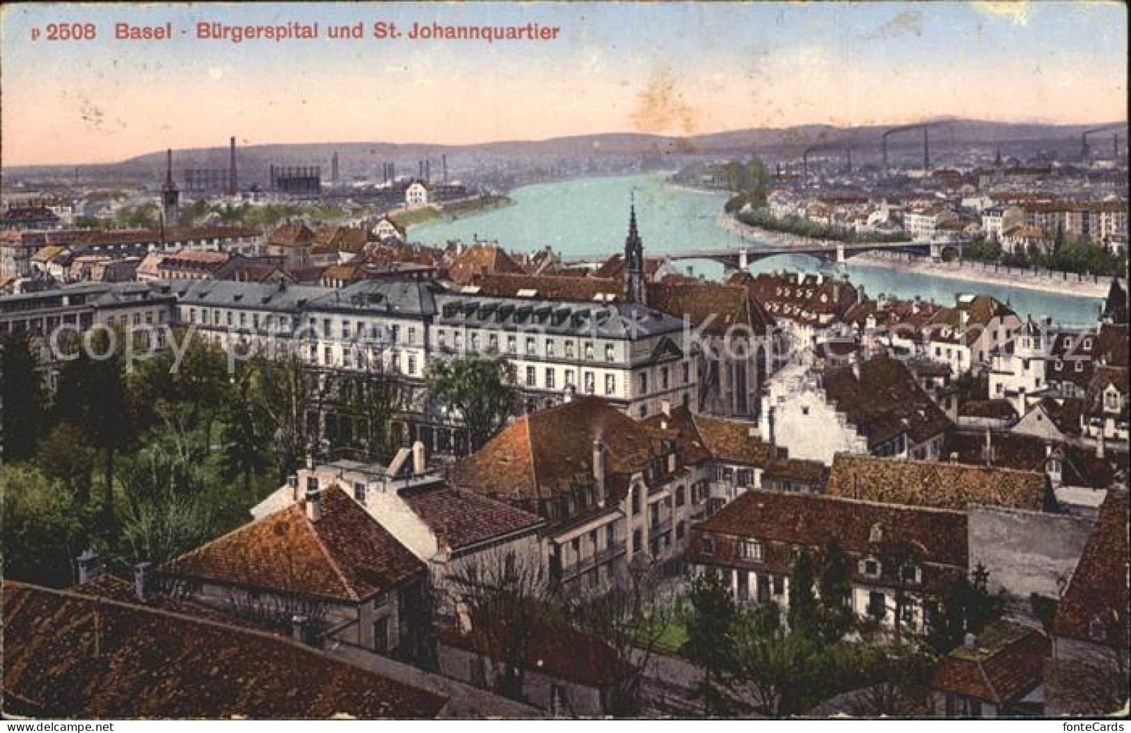 12043457 Basel BS Buergerspital Und St Johannquartier Rheinbruecke Basel BS - Sonstige & Ohne Zuordnung