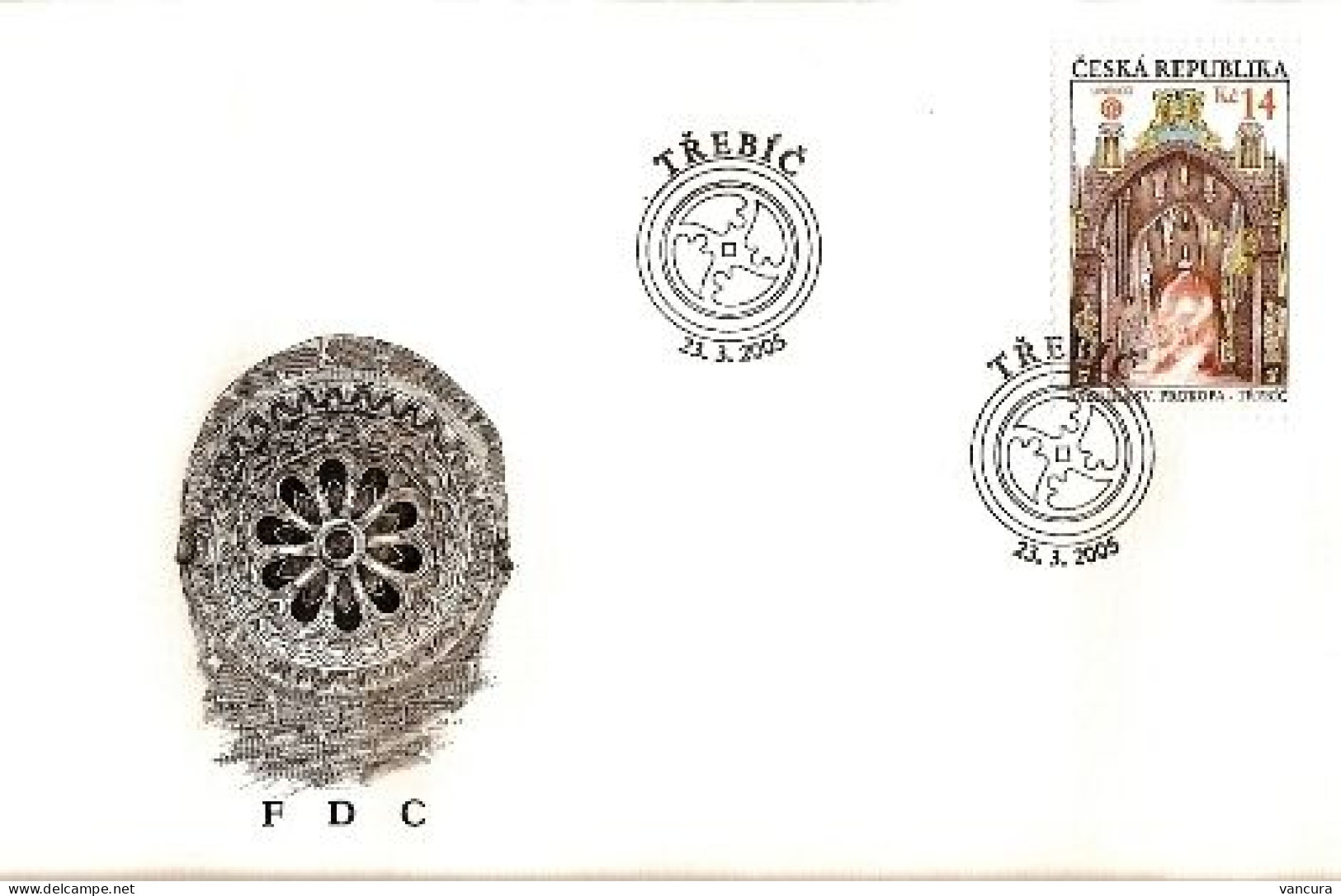 FDC 429 Czech Republic Basilic Of Trebic 2005 - Andere & Zonder Classificatie