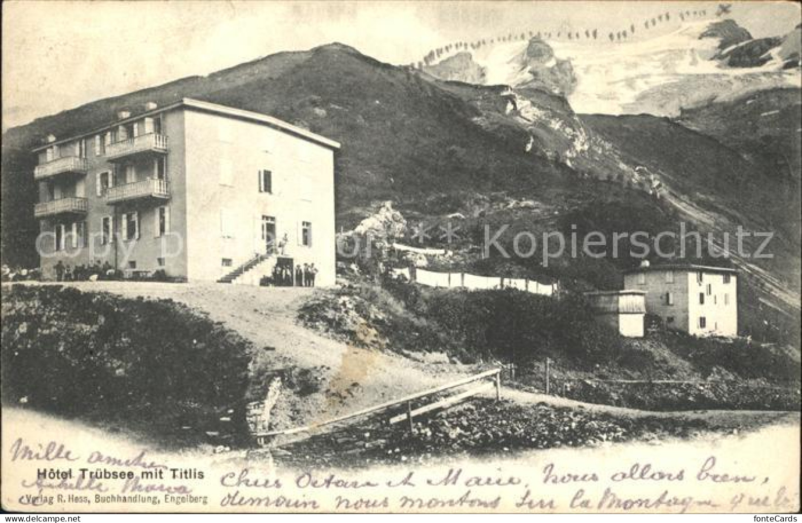 12042517 Engelberg OW Hotel Truebsee Mit Titlis Urner Alpen Engelberg - Altri & Non Classificati